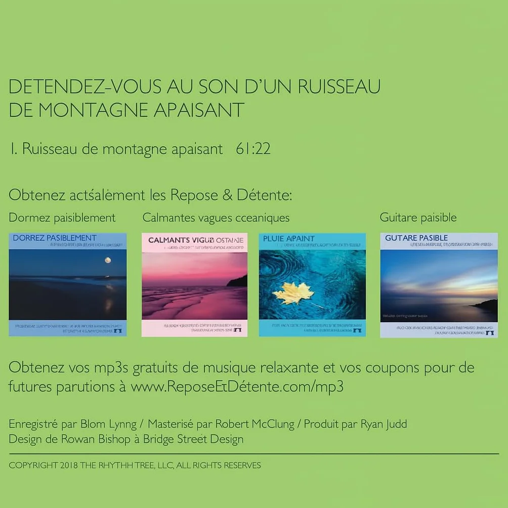 Ruisseau de montagne apaisant – Enregistrement naturel – Bruit blanc pour relaxation et sommeil