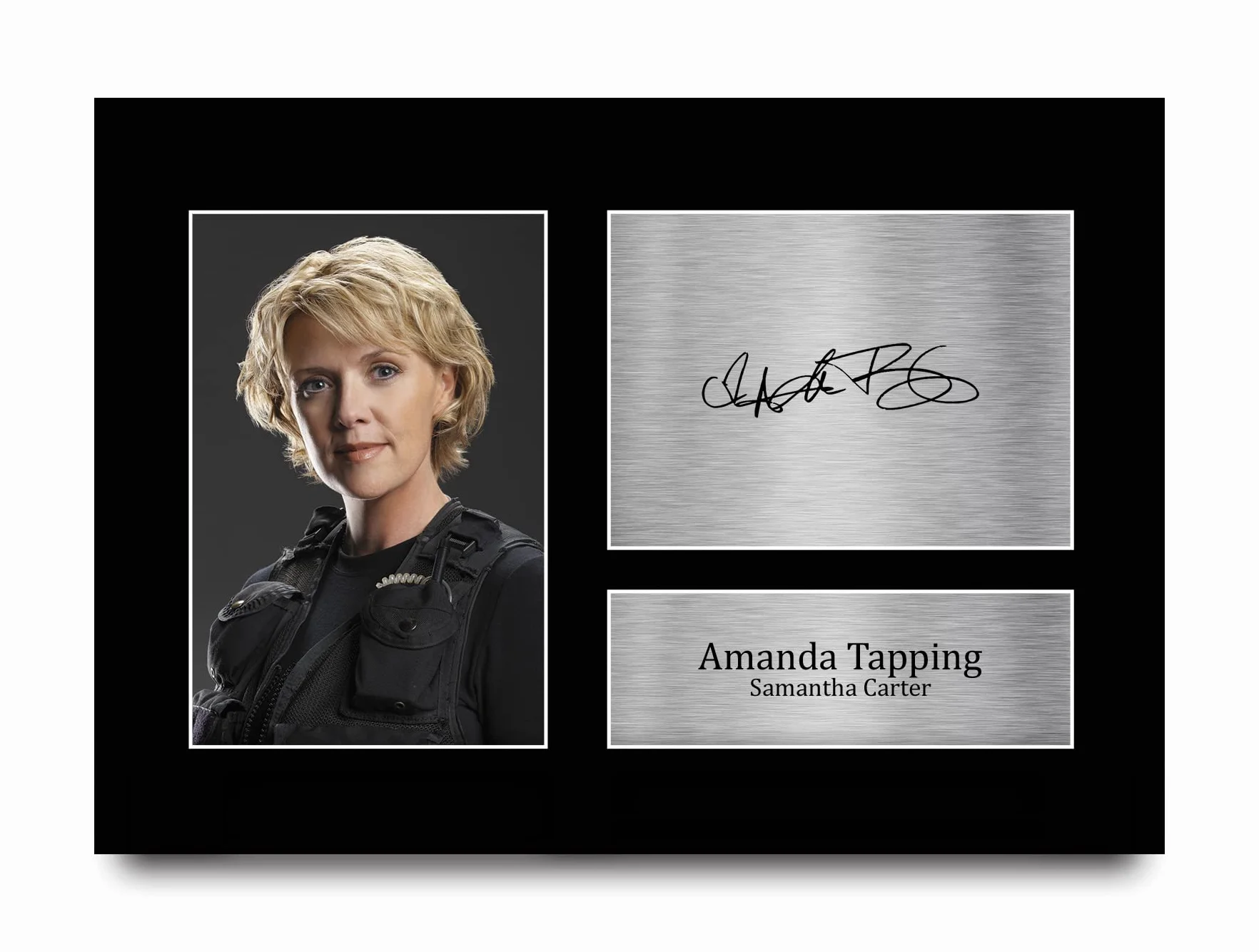 Amanda Tapping Autographe Photo A4 Stargate SG-1 Signé Cadeaux