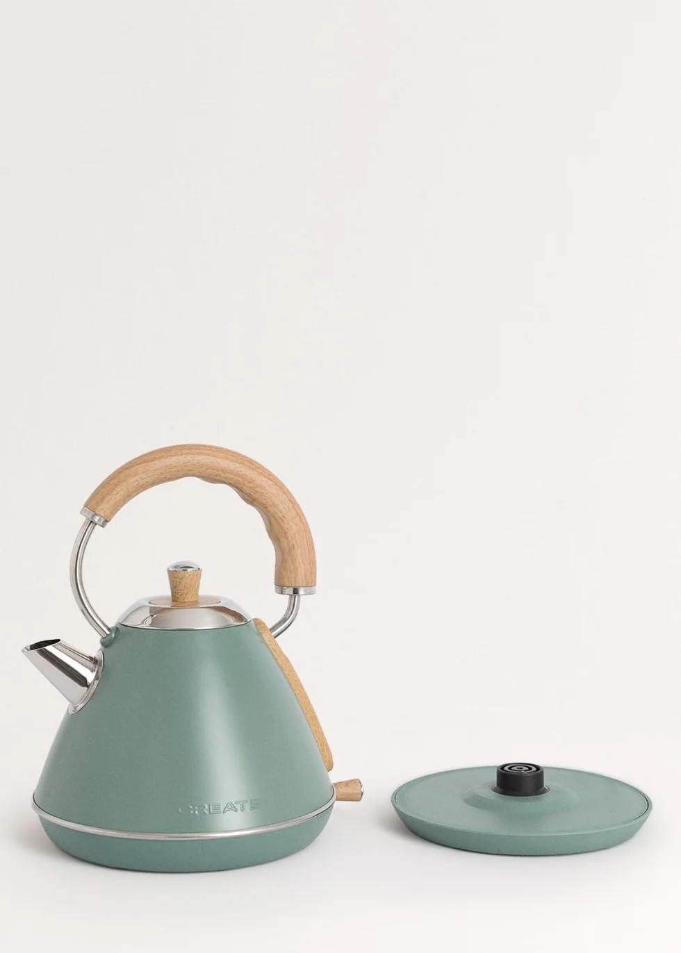 Bouilloire électrique Vert sauge 1l 1200 W arrêt automatique filtre anti-calcaire