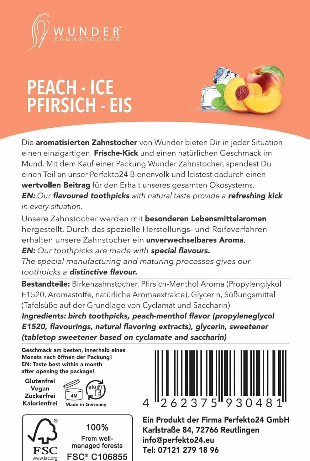 Wunder Cure Cure-dents Aromatisés Bois de Bouleau Fruit Crush Pack 3x100 Recharges Sans Sucre