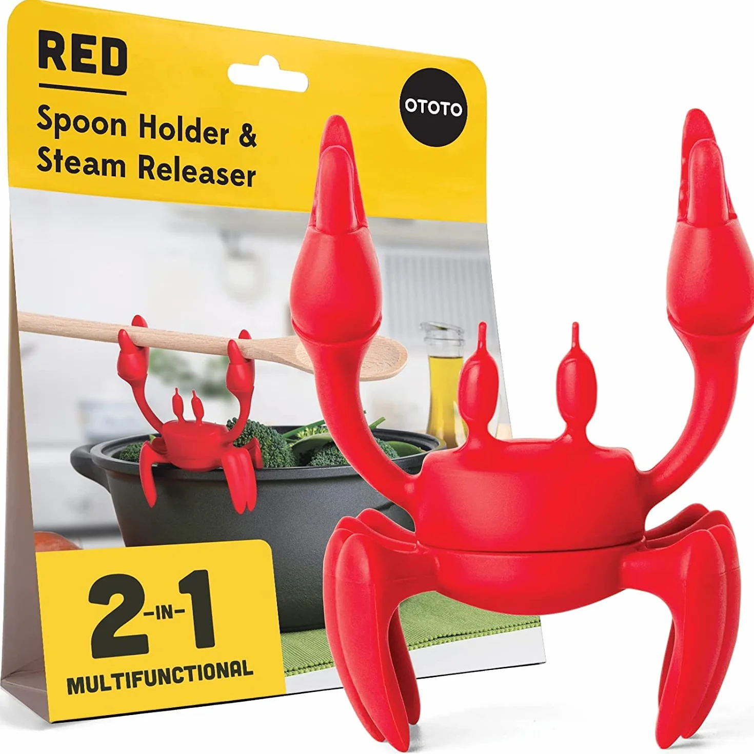 OTOTO Repose Cuillère Silicone Résistant à la chaleur Support Antidérapant Cuisine Gadget