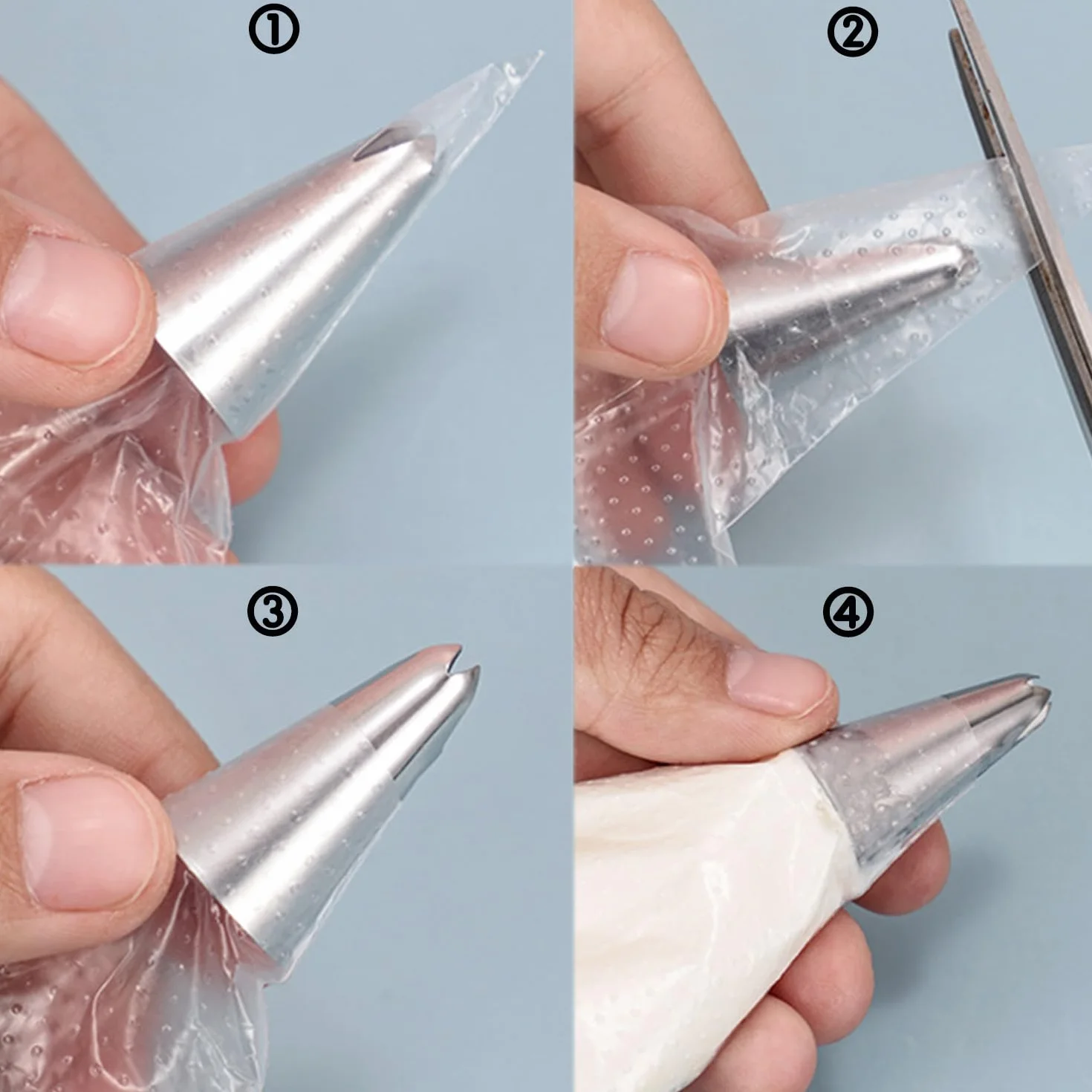 Poches à Douille Jetables Professionnelles pour Pâtisserie - Lot de 100