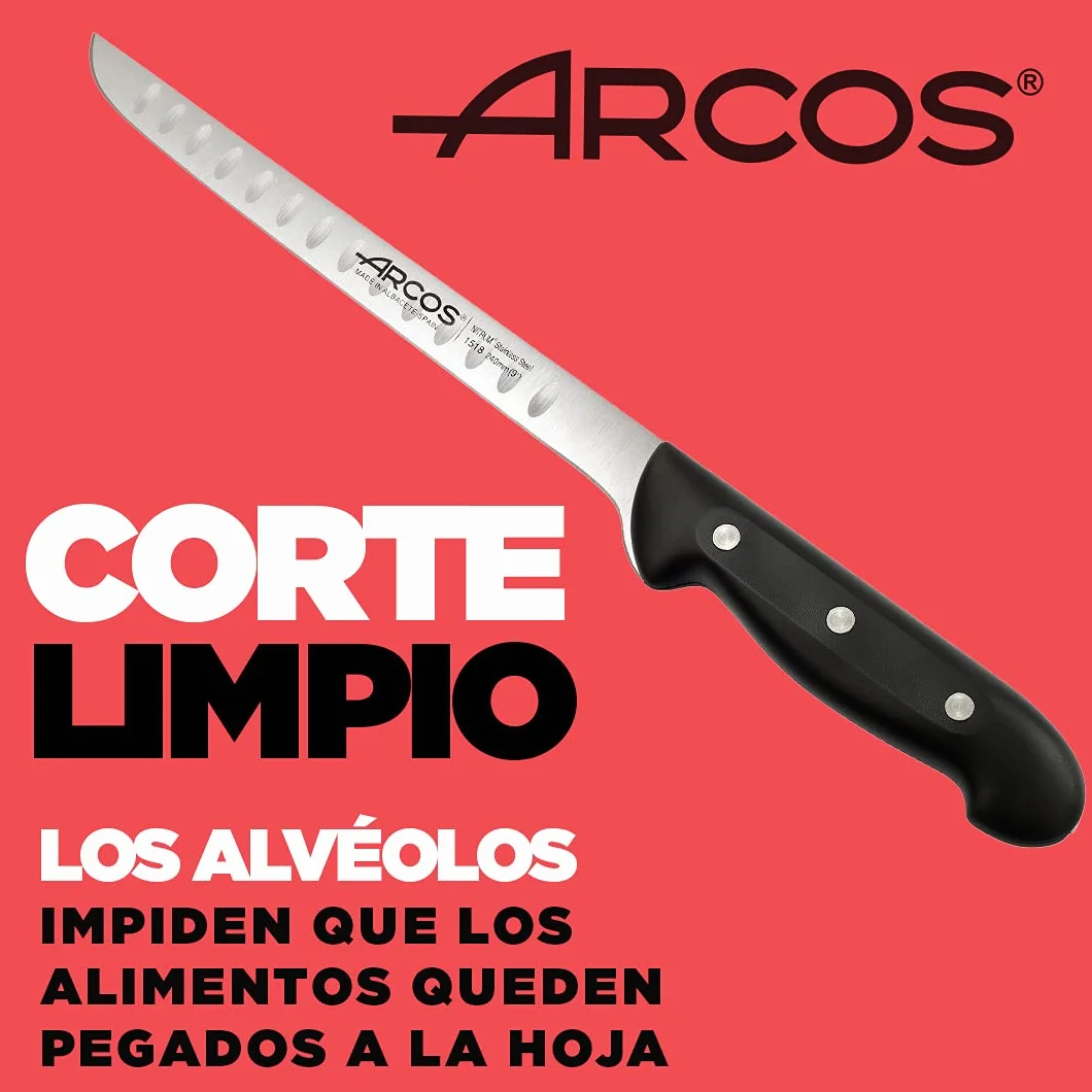 Arcos Couteau à Jambon Professionnel Acier Inoxydable Nitrum 240 mm