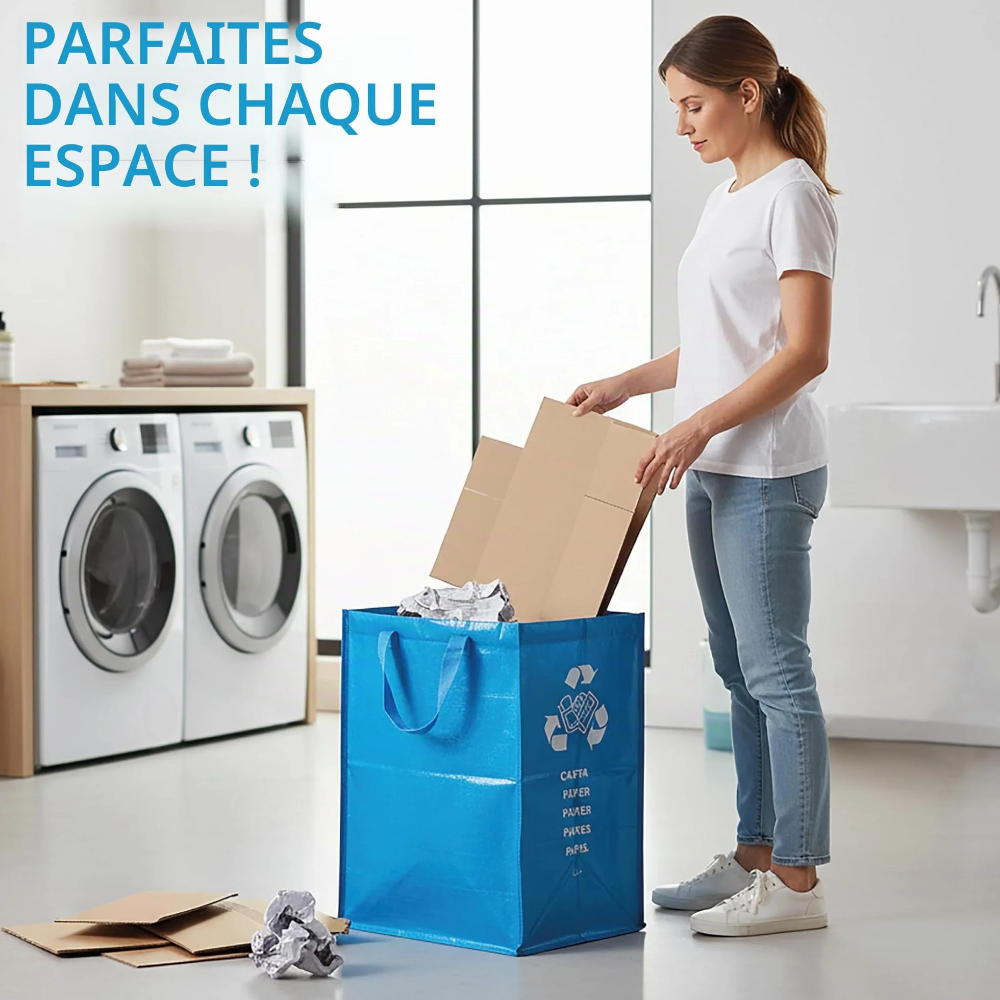 Perfetto Conteneur Recycle Papier 30x38xh55 1 pièce