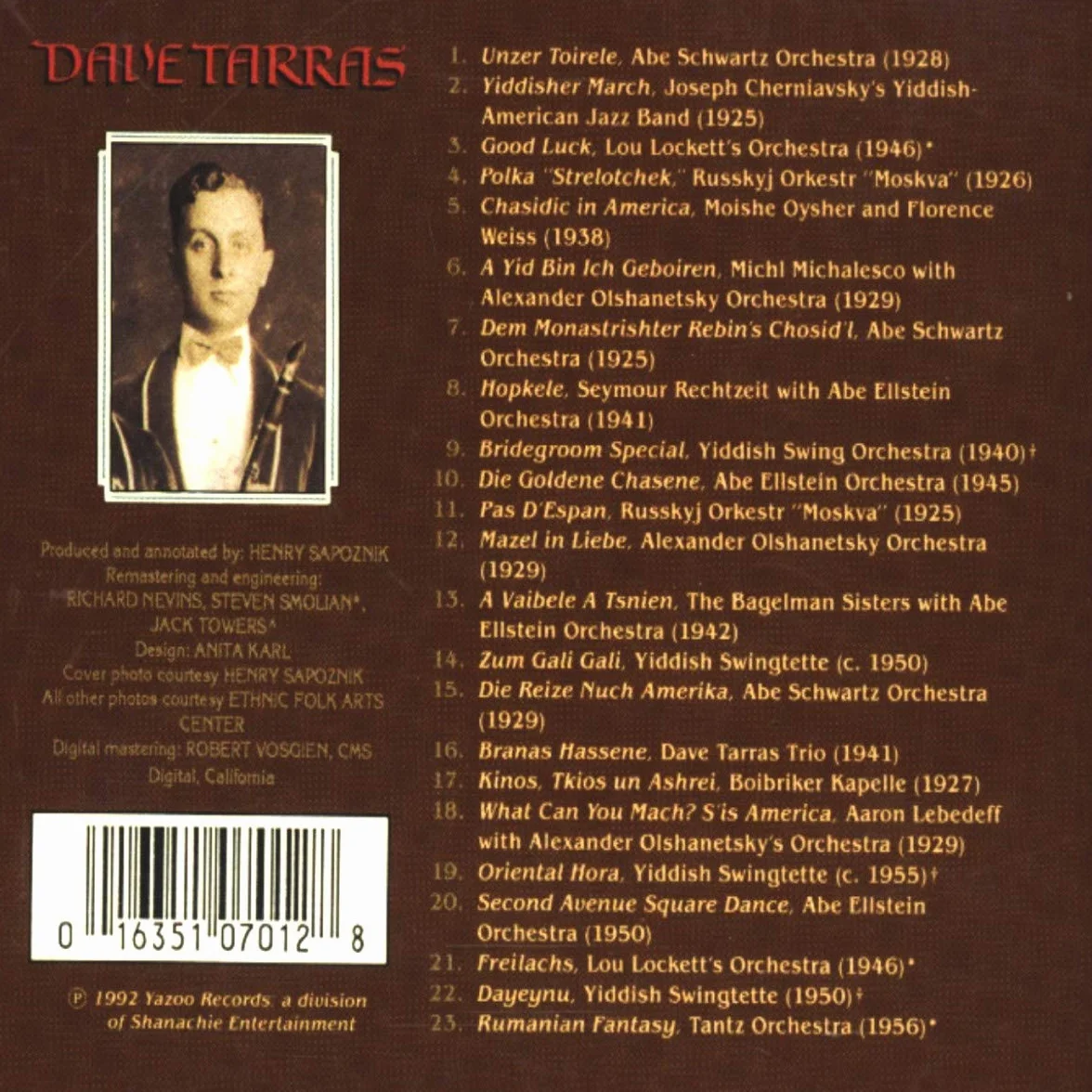 Yiddish-American Klezmer Music