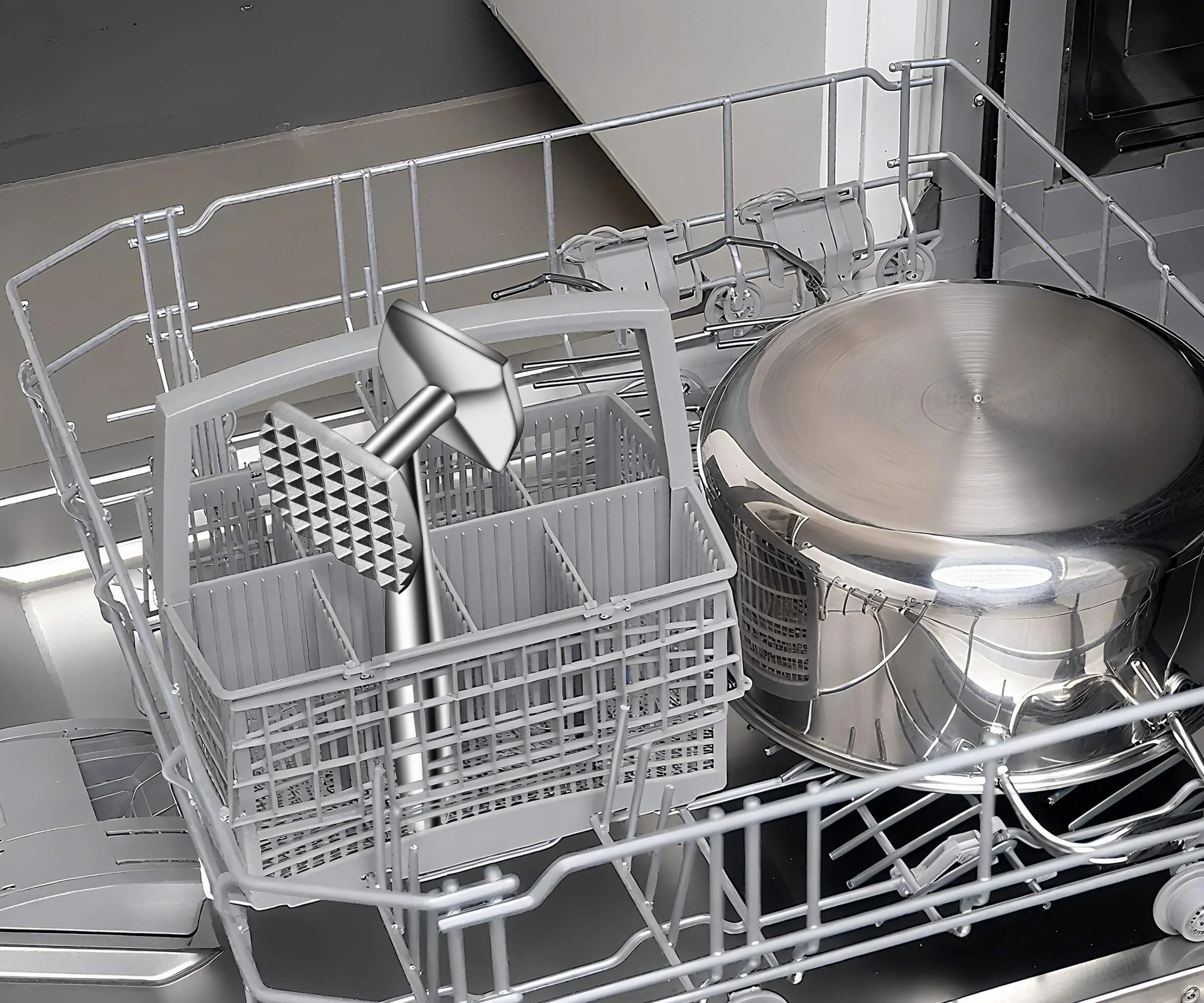 Aliglow Marteau Attendrisseur de Viande en Métal avec Poignée Ergonomique