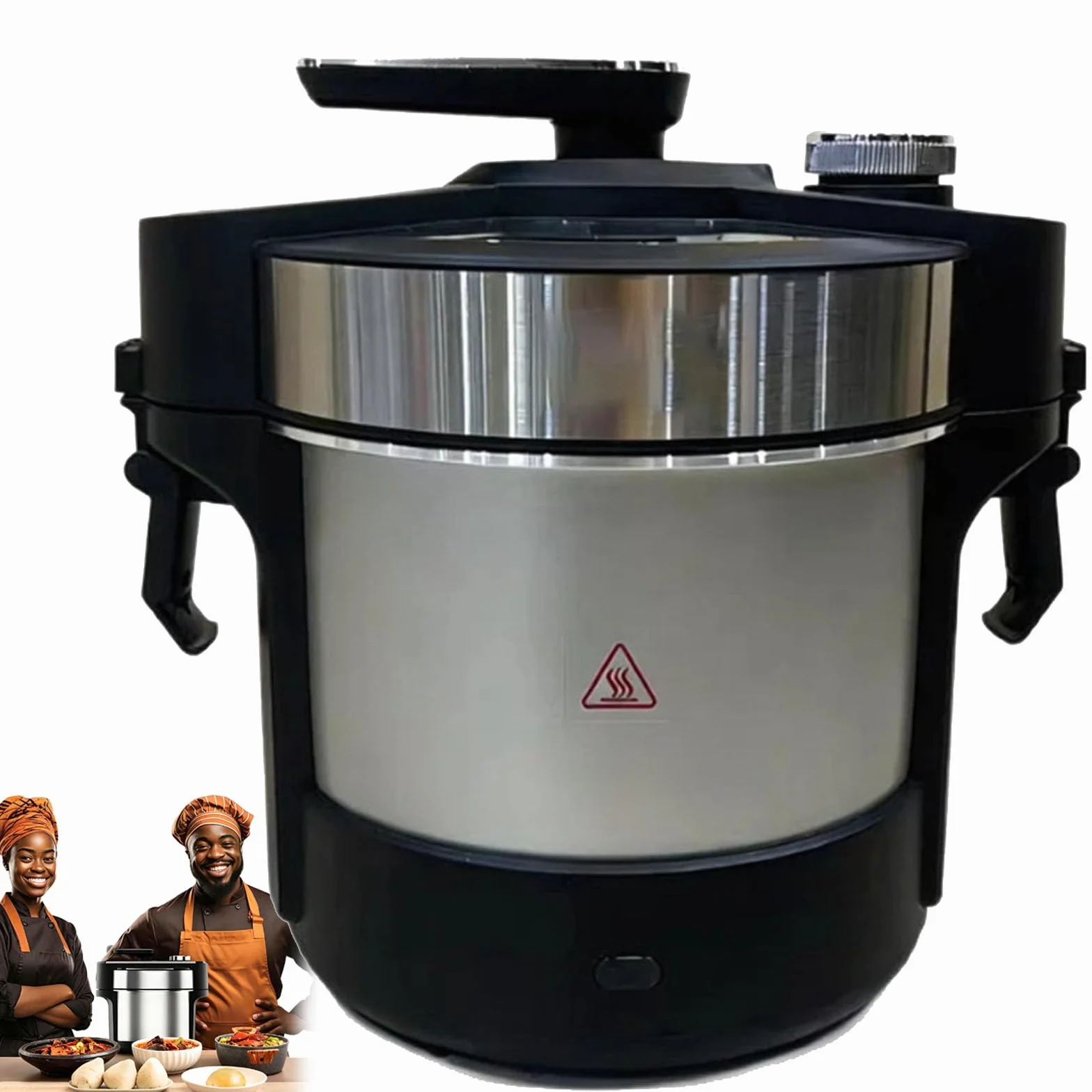 Machine à Piler L'igname Électrique Automatique 1000 W, 6 L, Acier Inoxydable