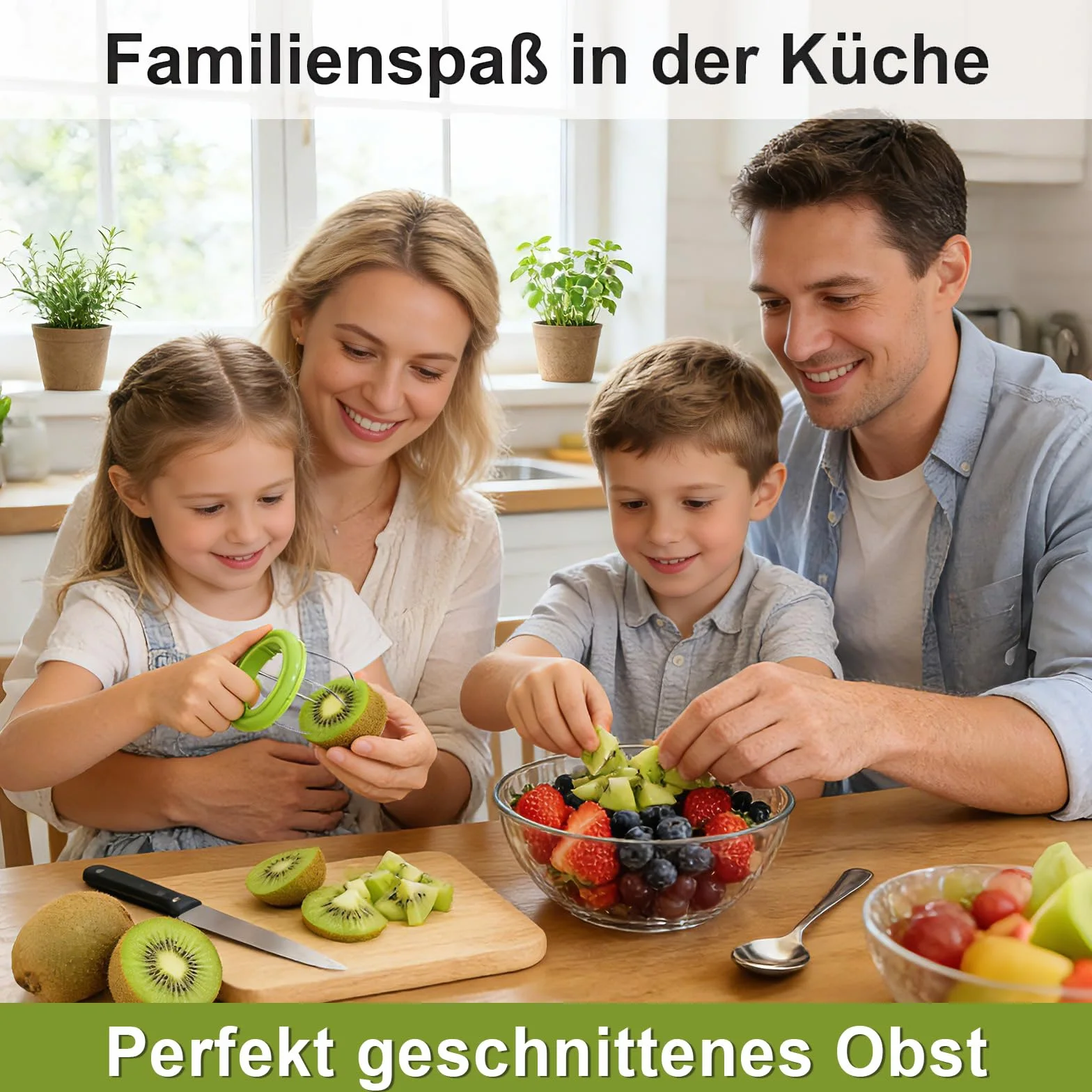 Lot de 3 éplucheurs de kiwi coupe-kiwi en plastique - Mini coupe-fruits - Ustensiles de cuisine