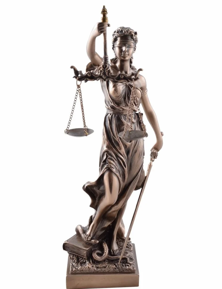 Veronese Figurine Justitia déesse de la Justice 33 cm Sculpture