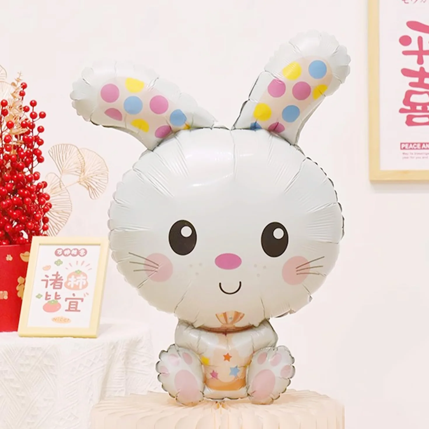 Ballons Lapin Mignons Dessins Animés Jouets Gonflables Créatifs Décorations Fête Enfants
