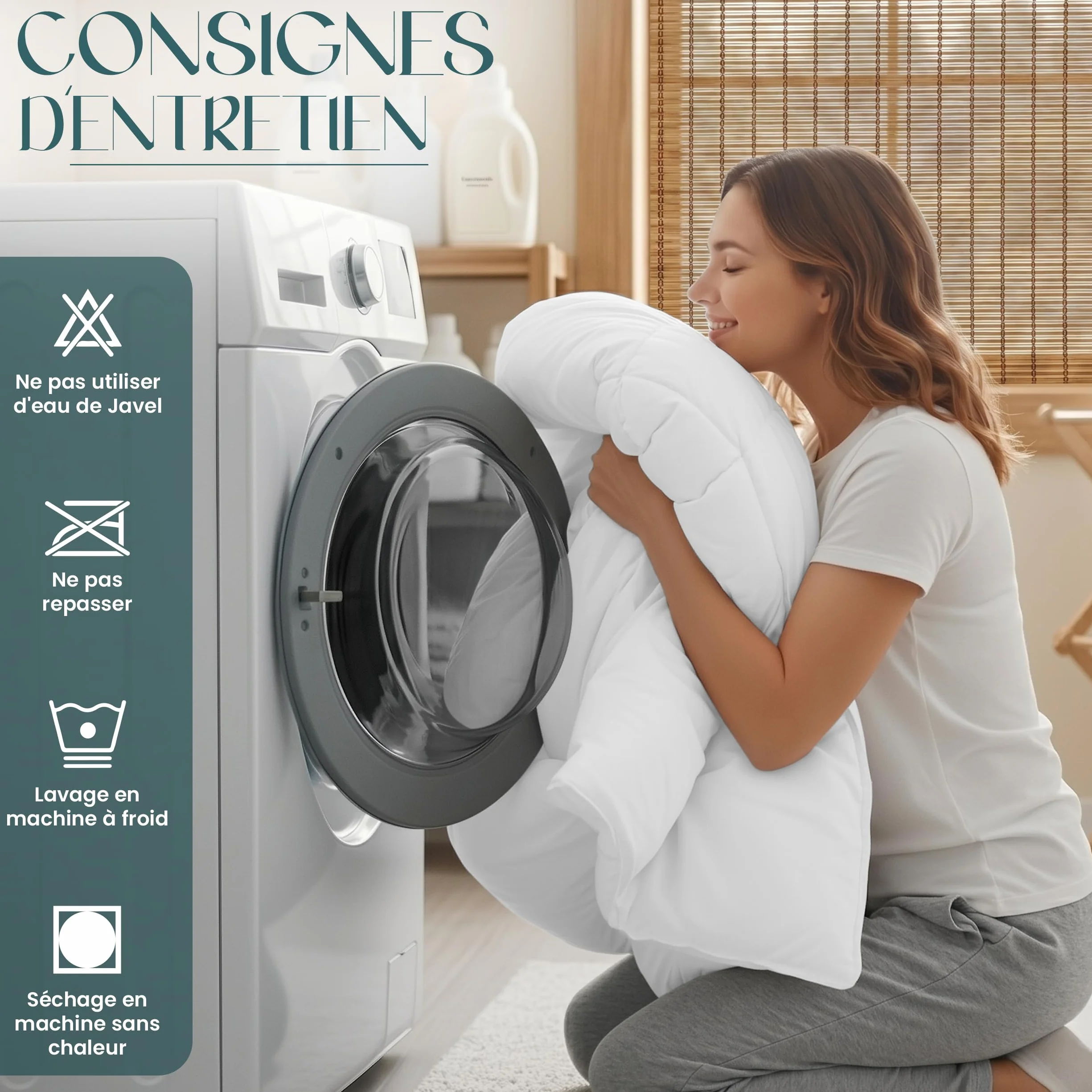 Utopia Bedding Couette Chaud 370 GSM 220x240 cm pour lit 2 Personne Blanc avec Onglets d'angle