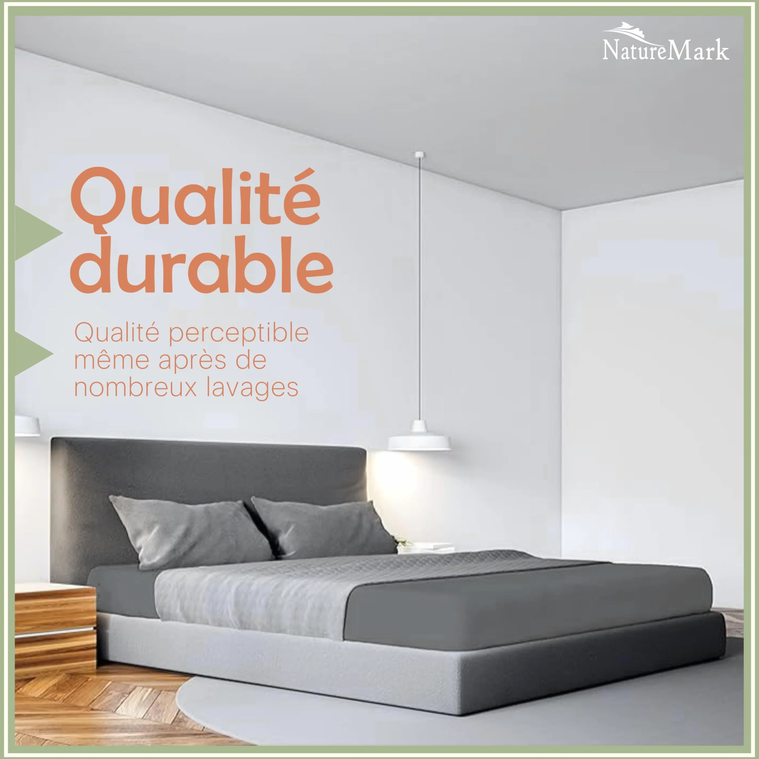 Drap-Housse en Microfibre Brossée 140x200 cm Gris Anthracite – Hypoallergénique