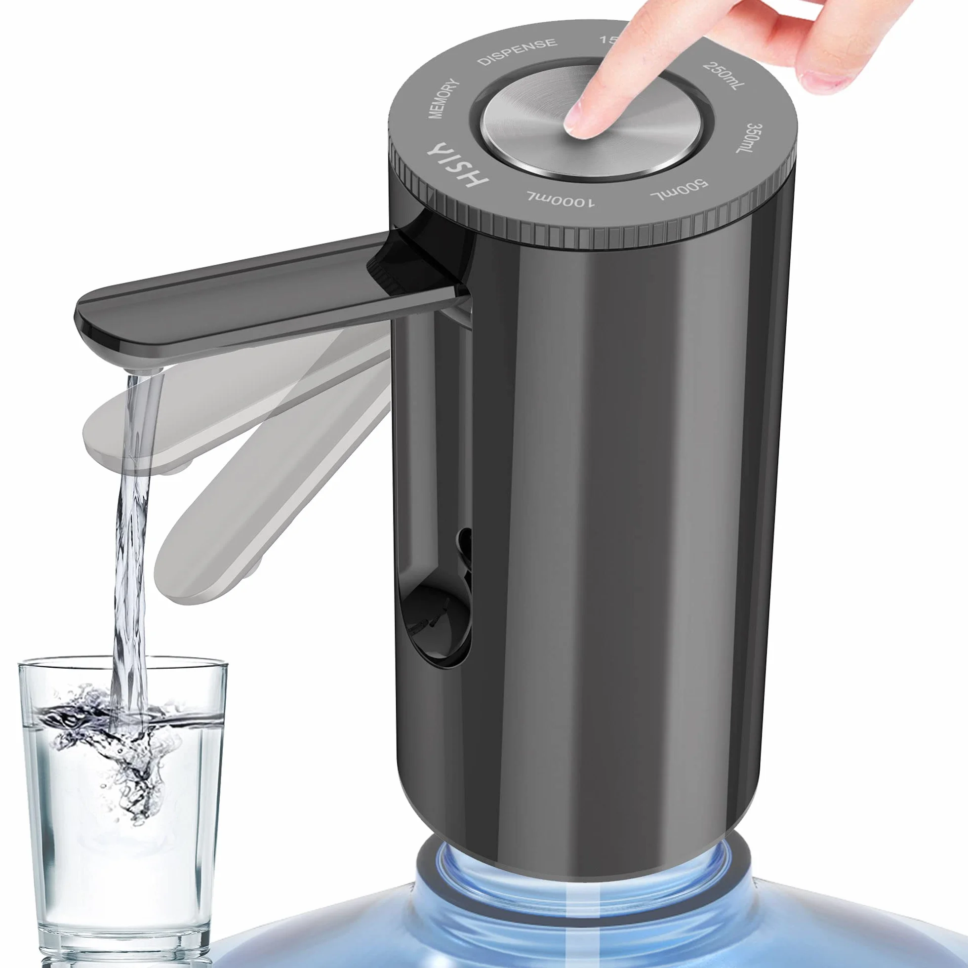 YISH Distributeur d'eau Automatique Pompe à Eau Froide Rechargeable USB 5 Gallons