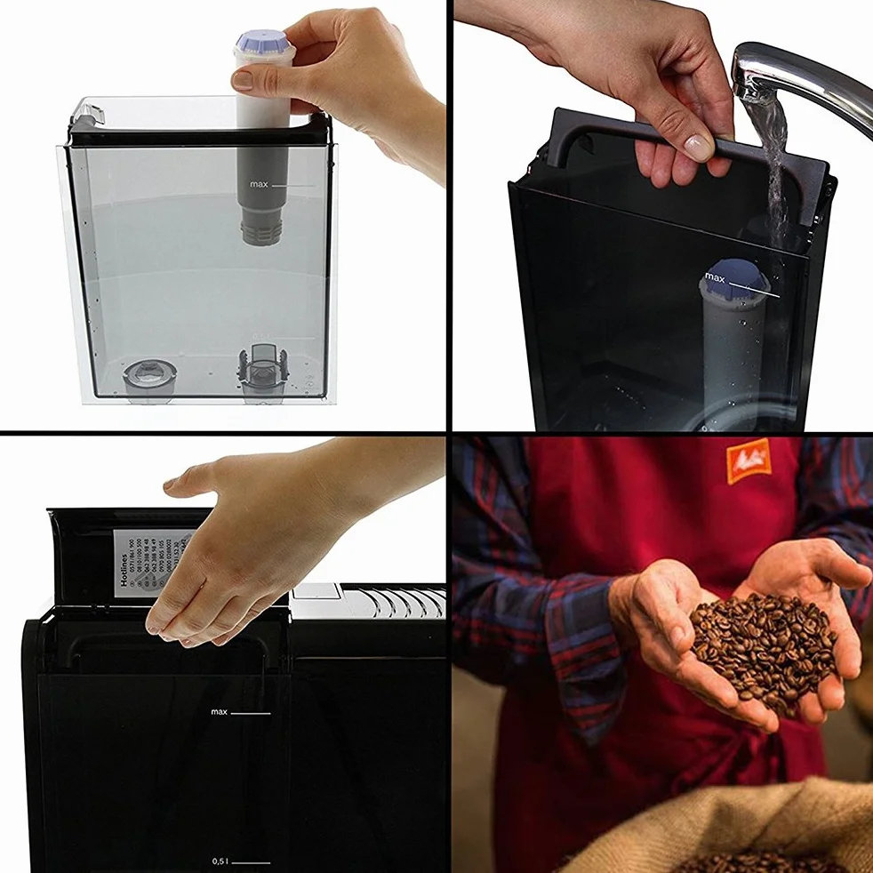 Melitta Caffeo Solo E950-101 Cafetière super automatique 15 bars expresso noir reconditionné