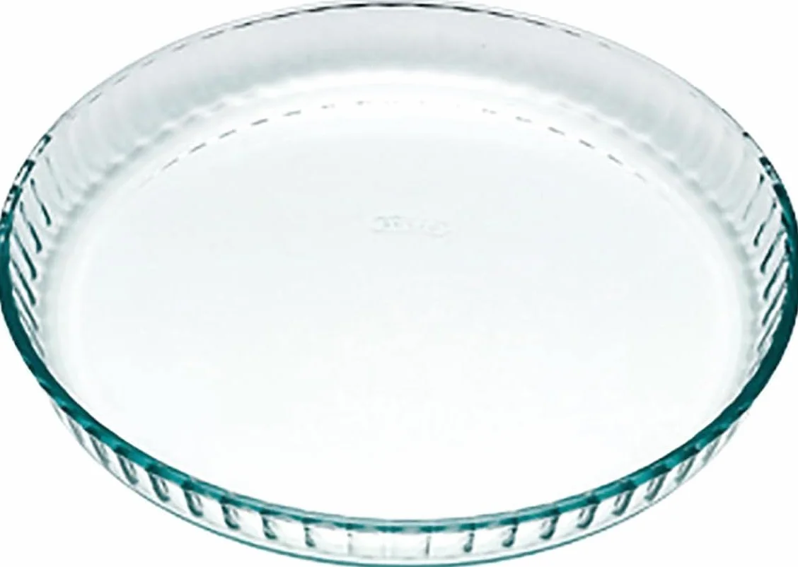 Pyrex Moule à tarte 25 cm Verre Borosilicate Ultra-Résistant Chocs Thermiques