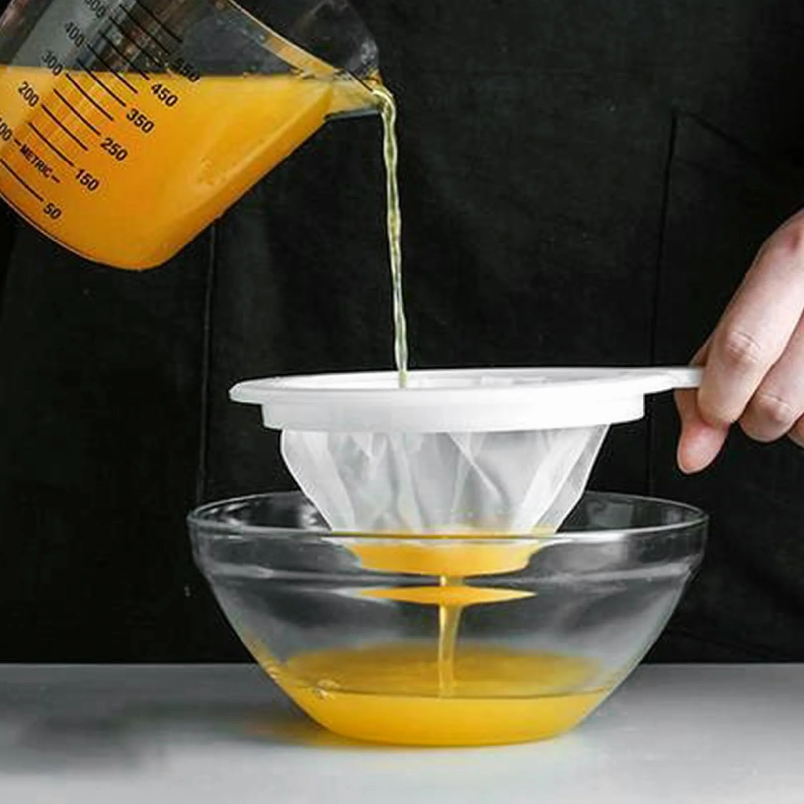 Filtre à Tamis Fin Nylon Ultra Fine 200 Mailles 400 Mailles Passoire Alimentaire Cuisine