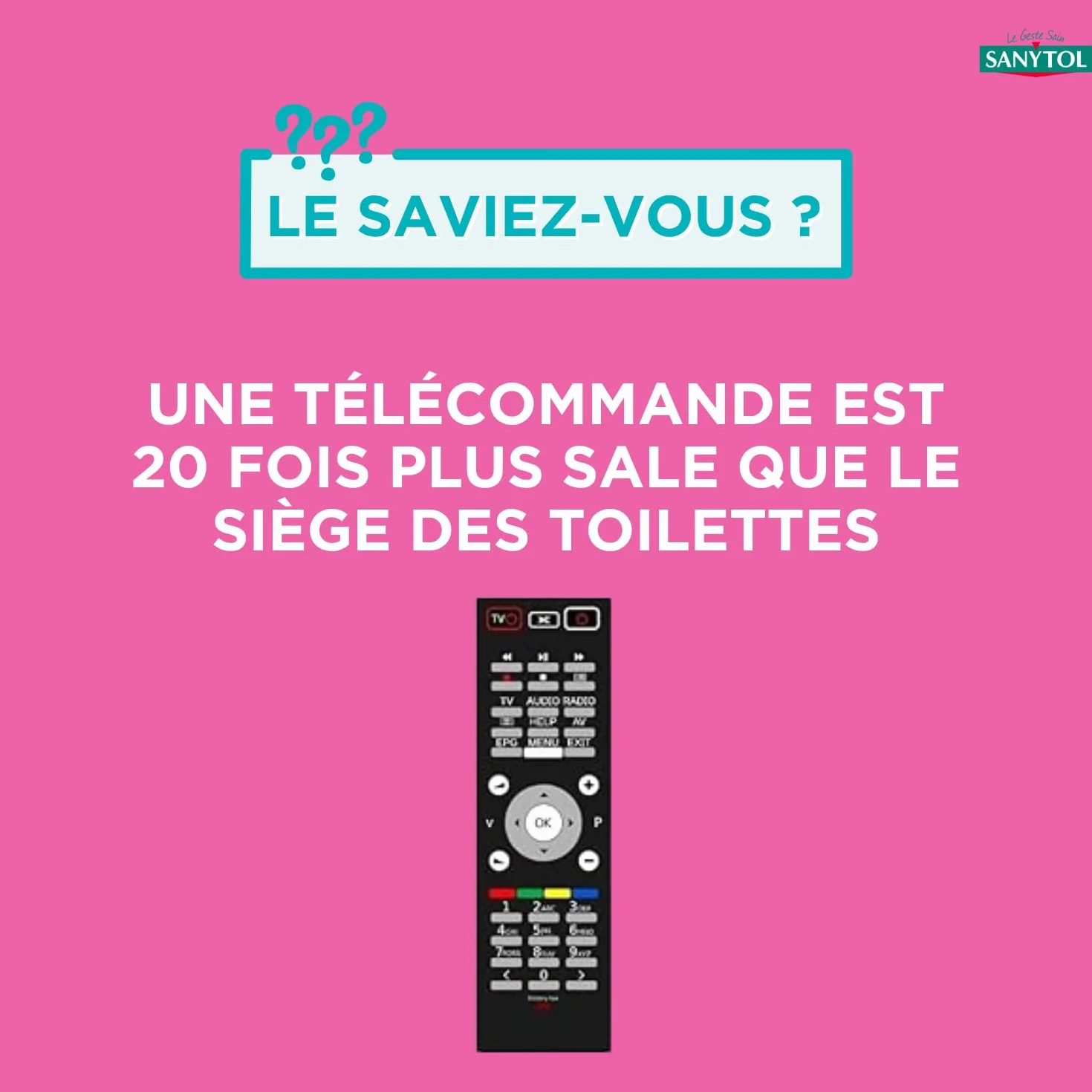 Sanytol Lingettes Désinfectantes Multi-Usages Eucalyptus x72 Bactéricide Virucide Fongicide Sans Javel Fabrication Française