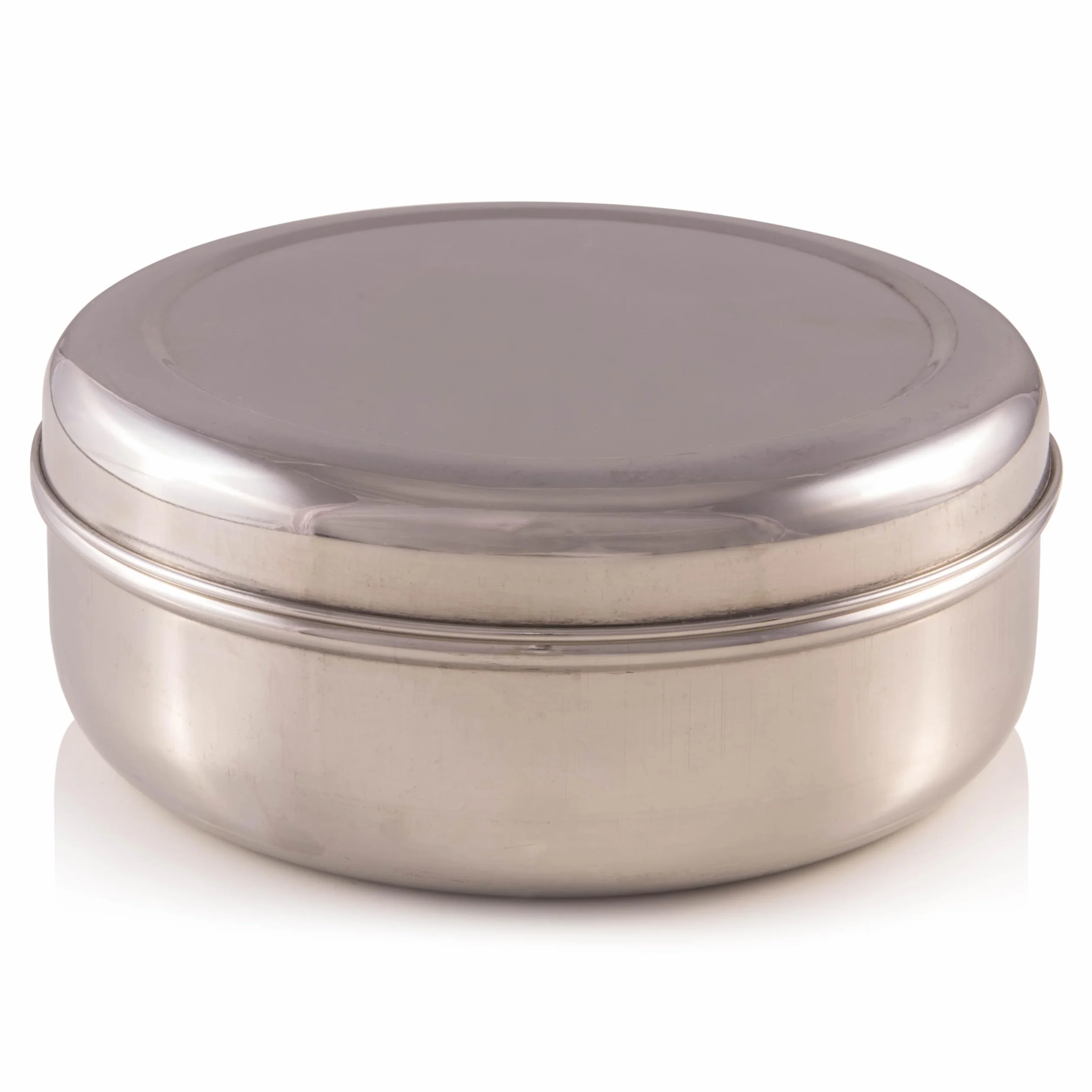 Zinel Masala Dabba Boîte à épices Acier Inoxydable 7 Compartiments 2 couvercles 16 cm