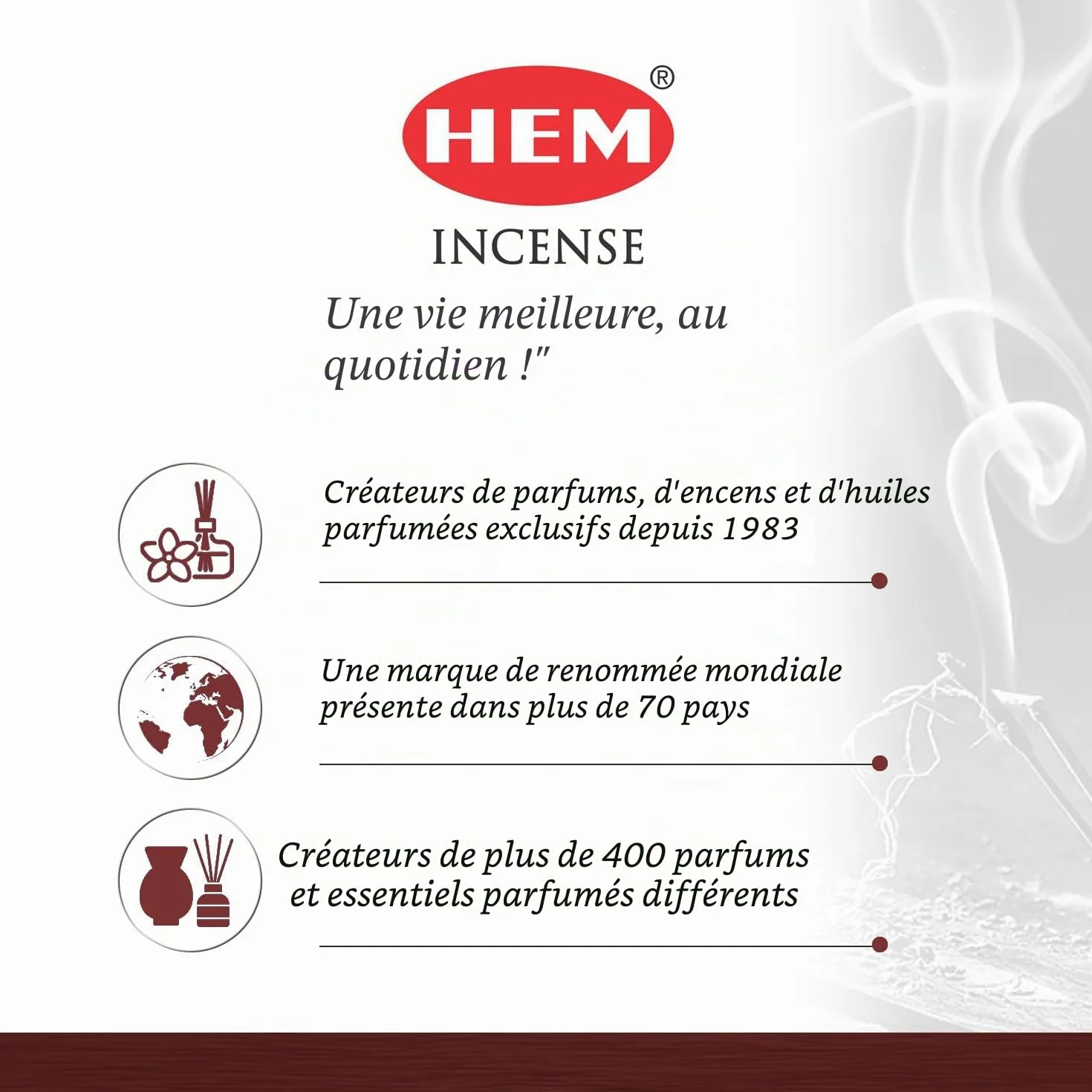 Encens Bois de Santal, 120 Bâtons, Paquet de Six, Roulée à la Main en Inde