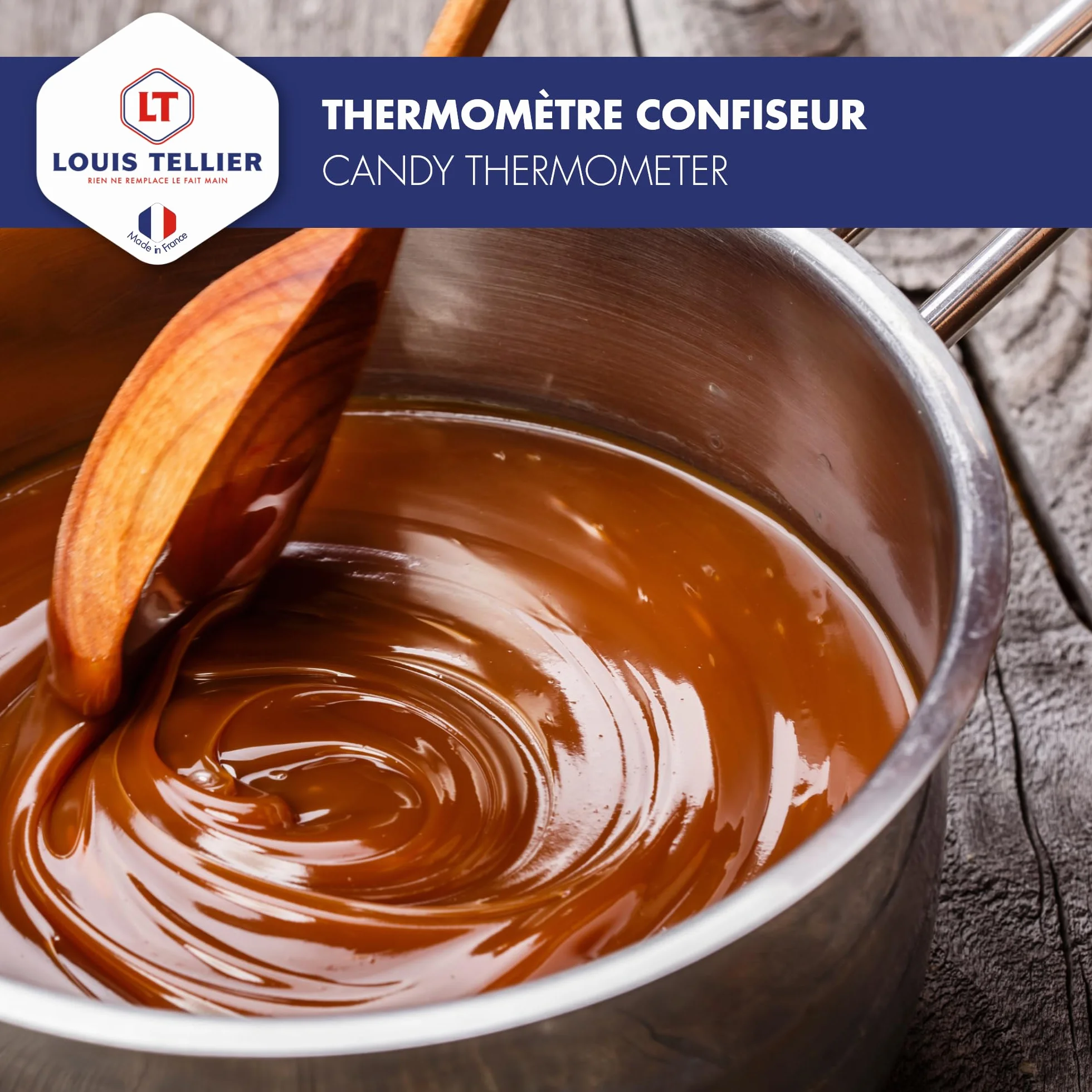 Thermomètre Confiseur +80°C à +200°C Spécial Sucre Caramel Fabrication Française