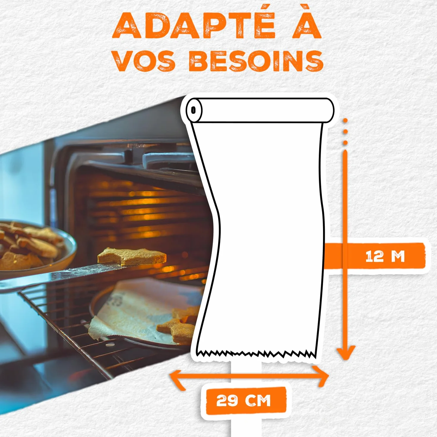 Papier cuisson anti-adhérent 12M Alfapac Fabriqué en France