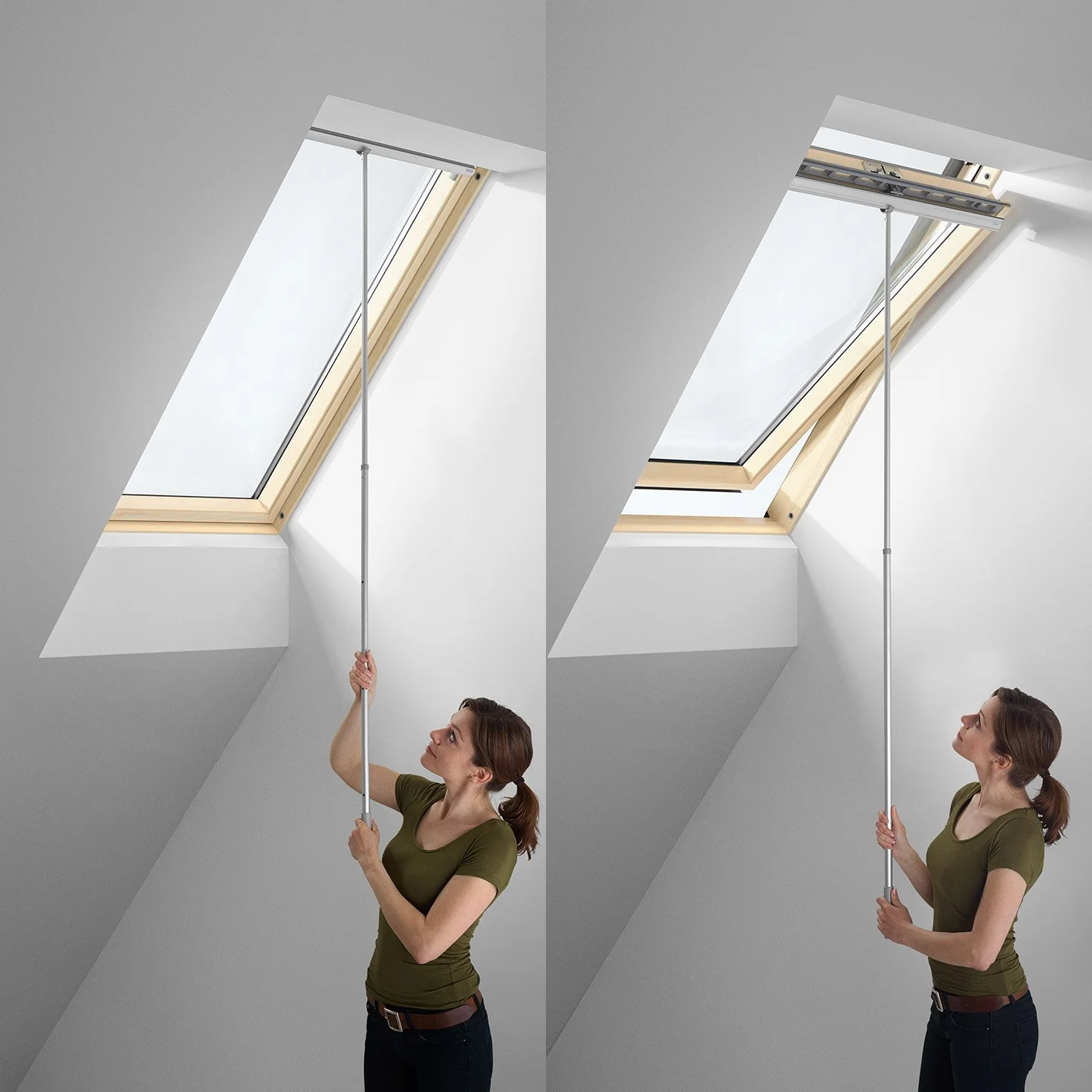 Canne Télescopique VELUX ZCT 200K 100-180 cm pour Stores Fenêtres de Toit GGL/GGU