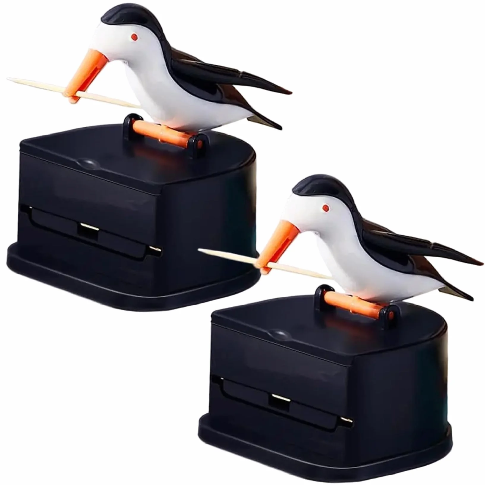 Distributeur de Cure-Dents drôle Petit Oiseau Porte-Cure-Dents Poussoir pour Maison Restaurant