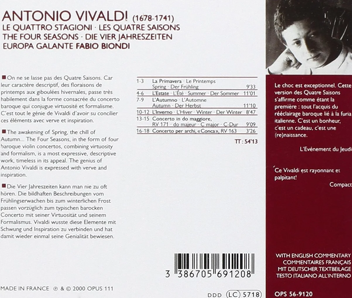 Vivaldi Les Quatre Saisons