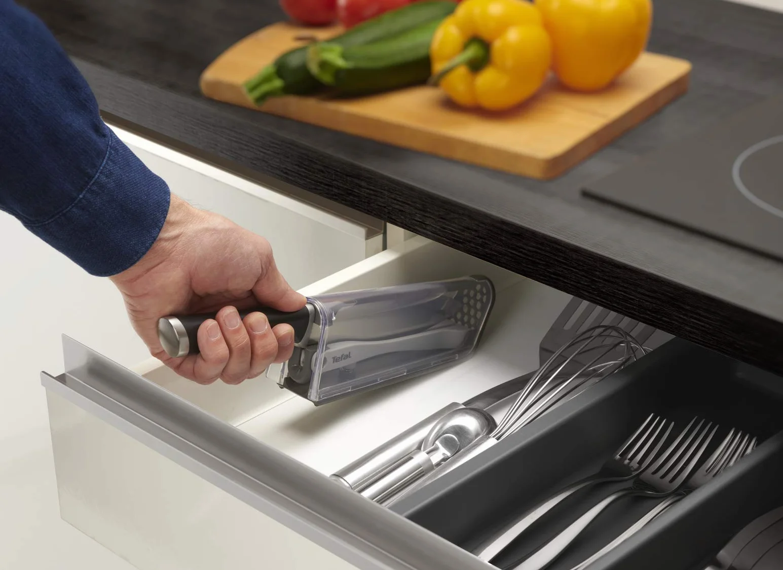 Tefal Ever Sharp Couteau chef 16,5 cm acier inoxydable allemand