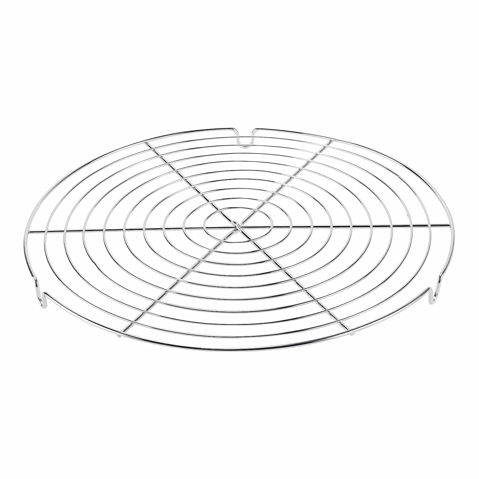 Grilles de Refroidissement pour Pâtisserie Lot de 5 - 30,5 cm Argenté Rondes Cuisson Rapide