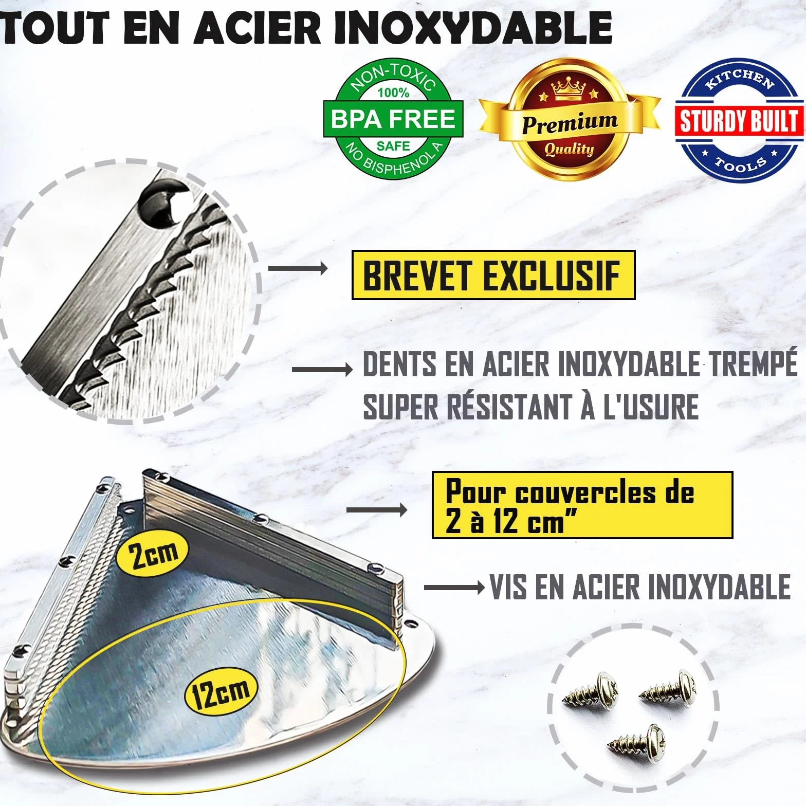 Stainless Steel Under Cabinet Jar Opener for Seniors with Weak Hands