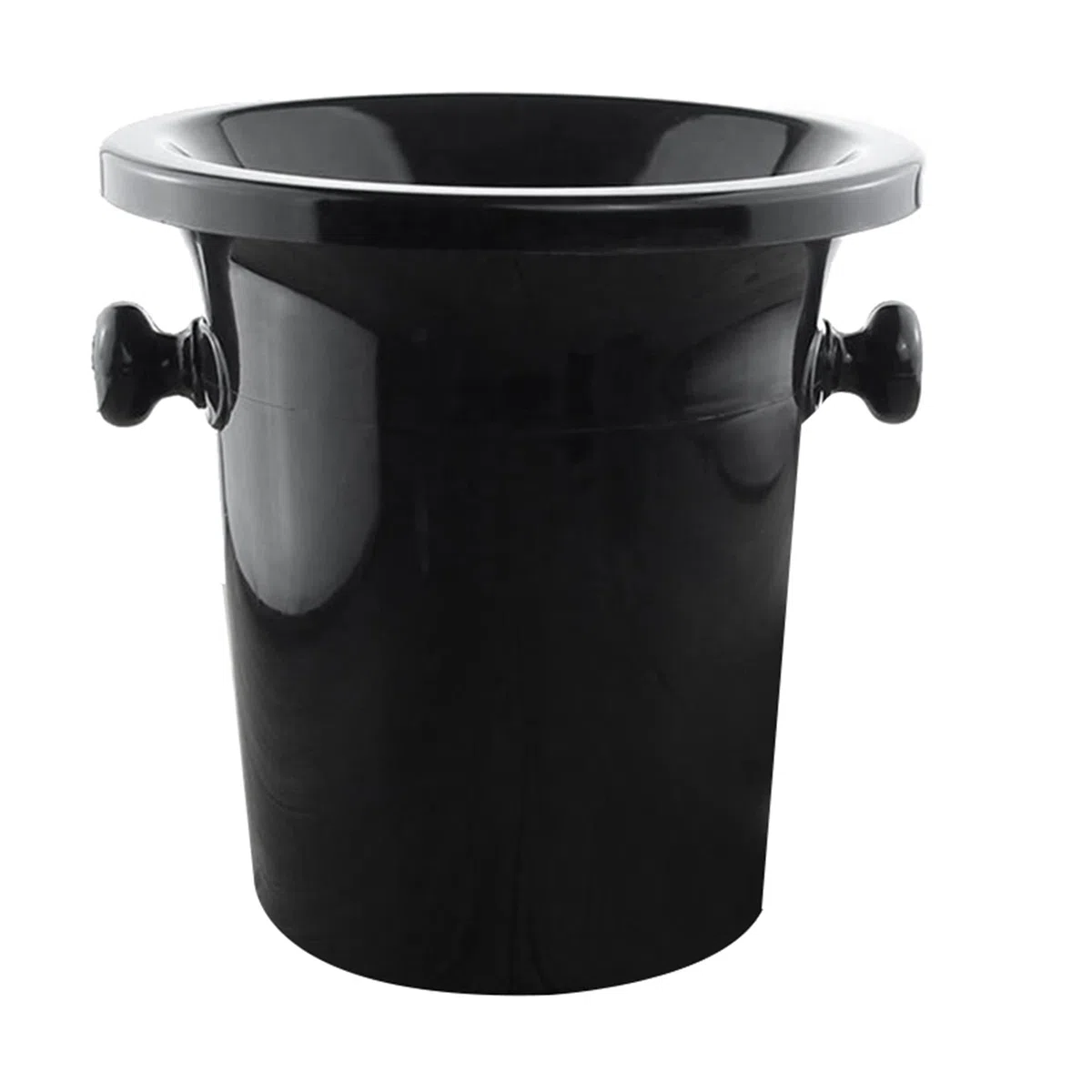 VENOAL 5X Crachoir à Vin en Plastique Noir - Taille Standard avec Seau à Champagne en Entonnoir Noir