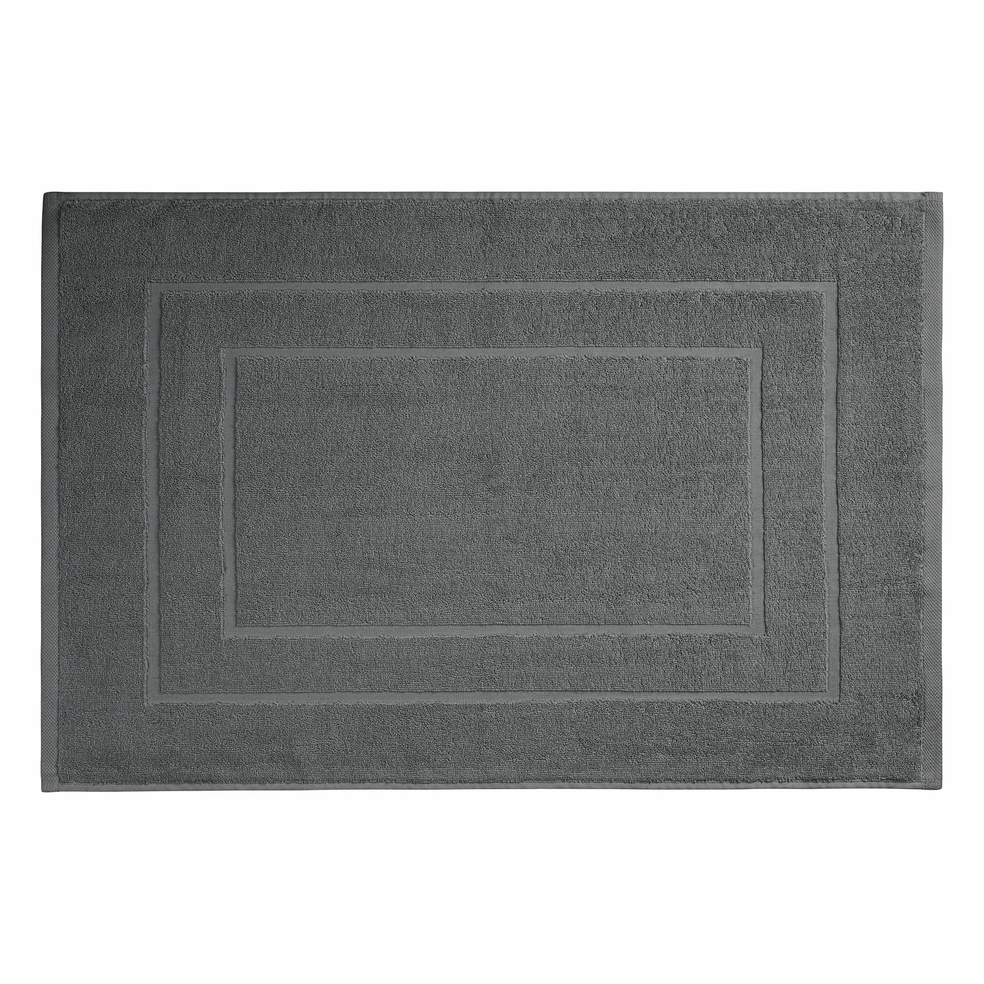 Homewell Tapis de bain 60 x 90 cm coton anthracite