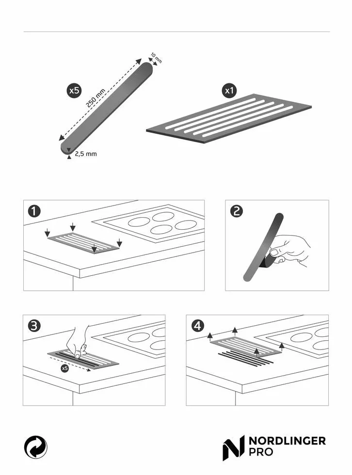 Nordlinger Pro Repose Plat INOX X5