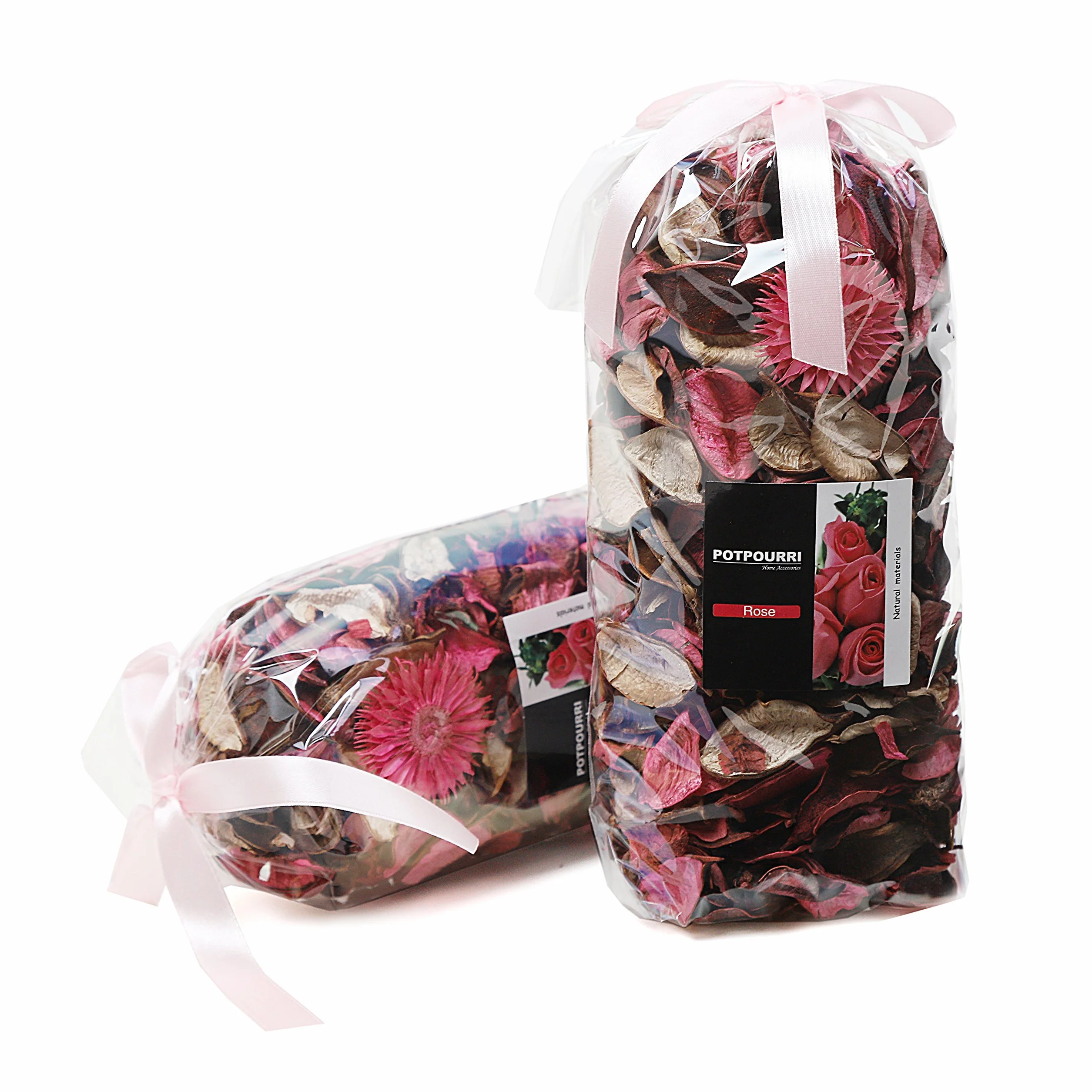 Qingbei Rina Pot Pourri Parfumé Naturel 240g Décoration Maison Centre de Table Arome Rose Frais