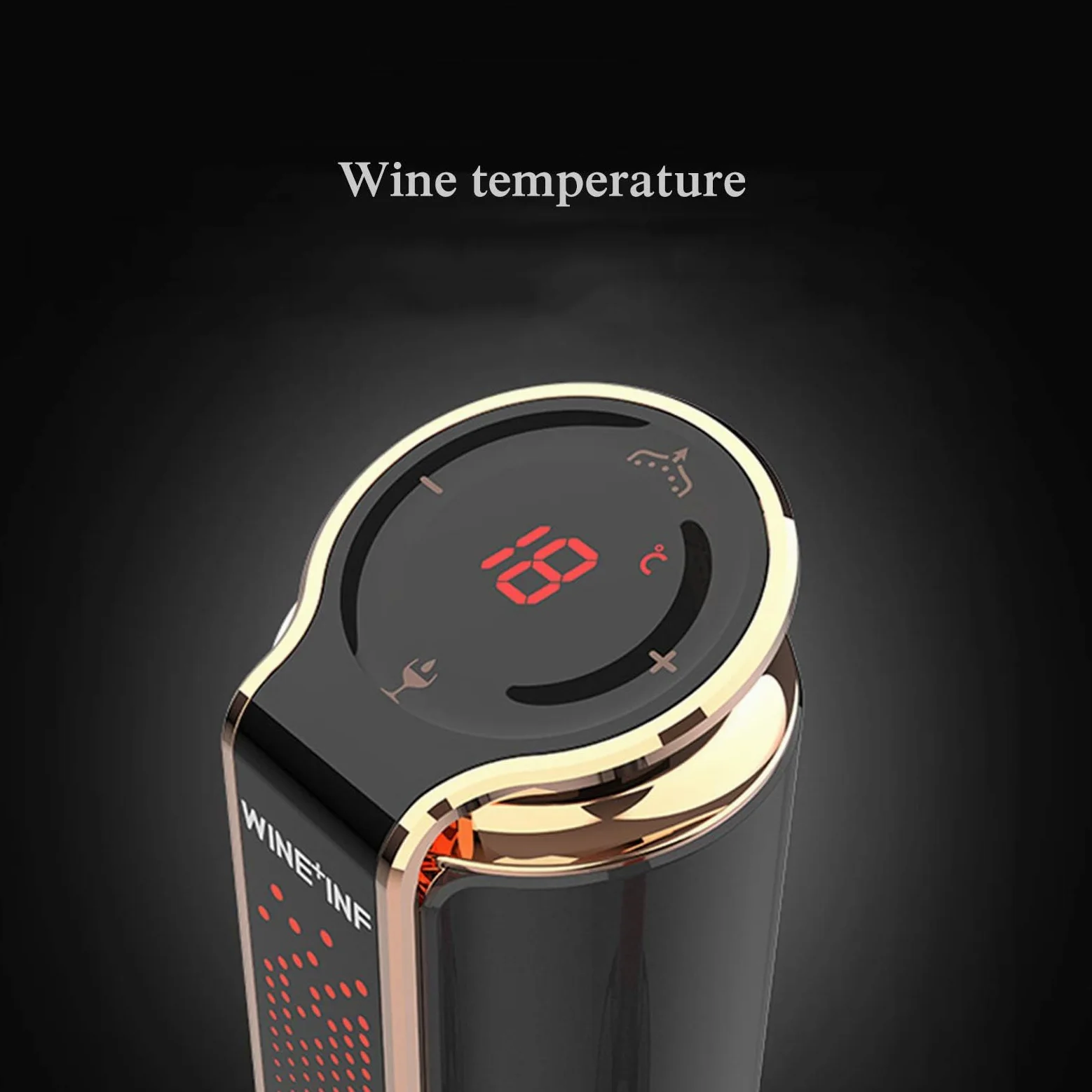 Aérateur et distributeur de vin électrique, bec verseur automatique avec écran LCD tactile, carafe à vin instantanée portable