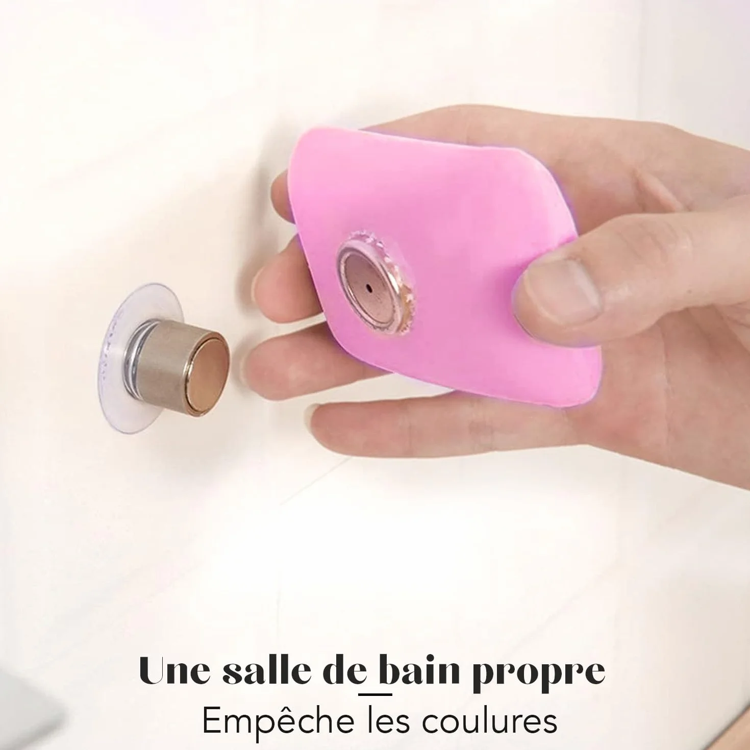 Lot de 3 Porte-Savons Magnétiques à Ventouse Acier Inoxydable Support Mural sans Perçage
