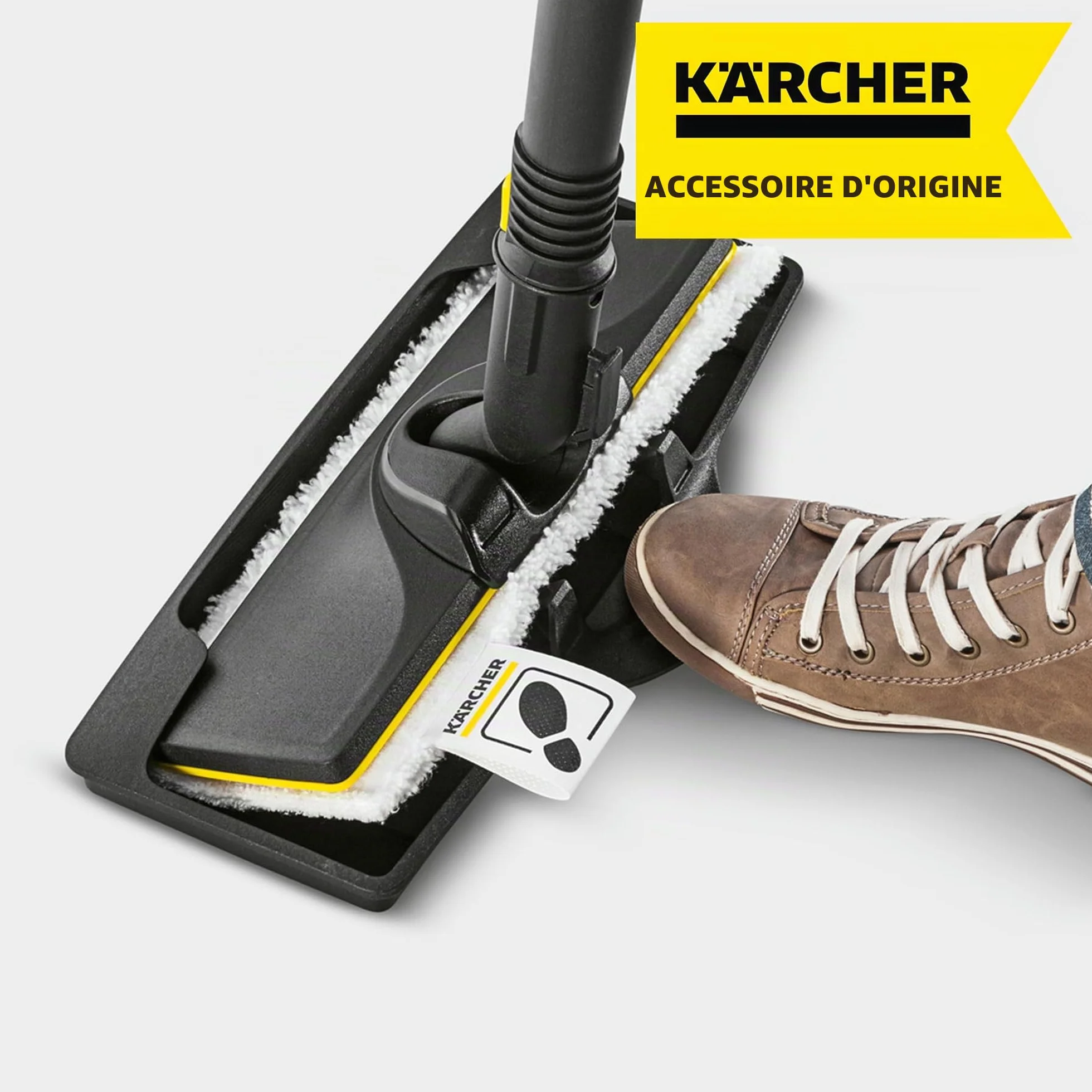 Kärcher Adaptateur Nettoyage Vapeur pour Tapis et Moquette, Noir