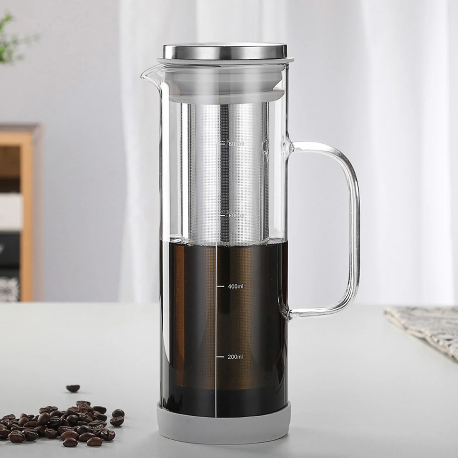 Infuseur à café froid en verre et acier