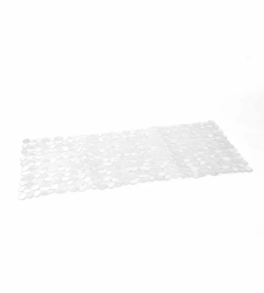Gedy G-River Tapis de Bain antidérapant avec ventouses 35 x 70 résine transparent lavable en machine