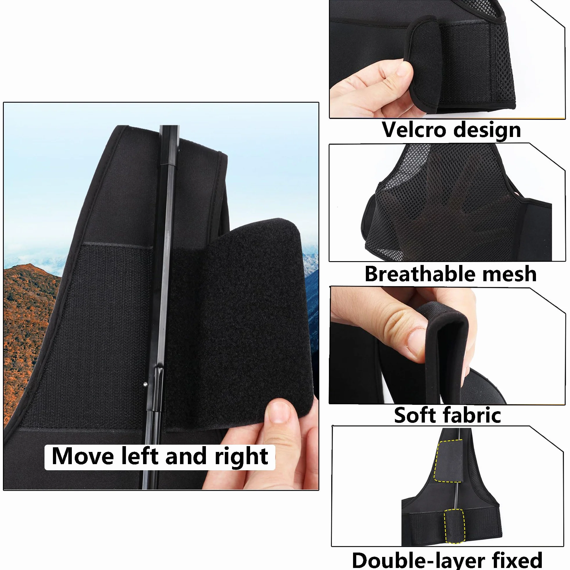 Sangle de Support de Parapluie Mains Libres Portable pour Parapluies Pliants