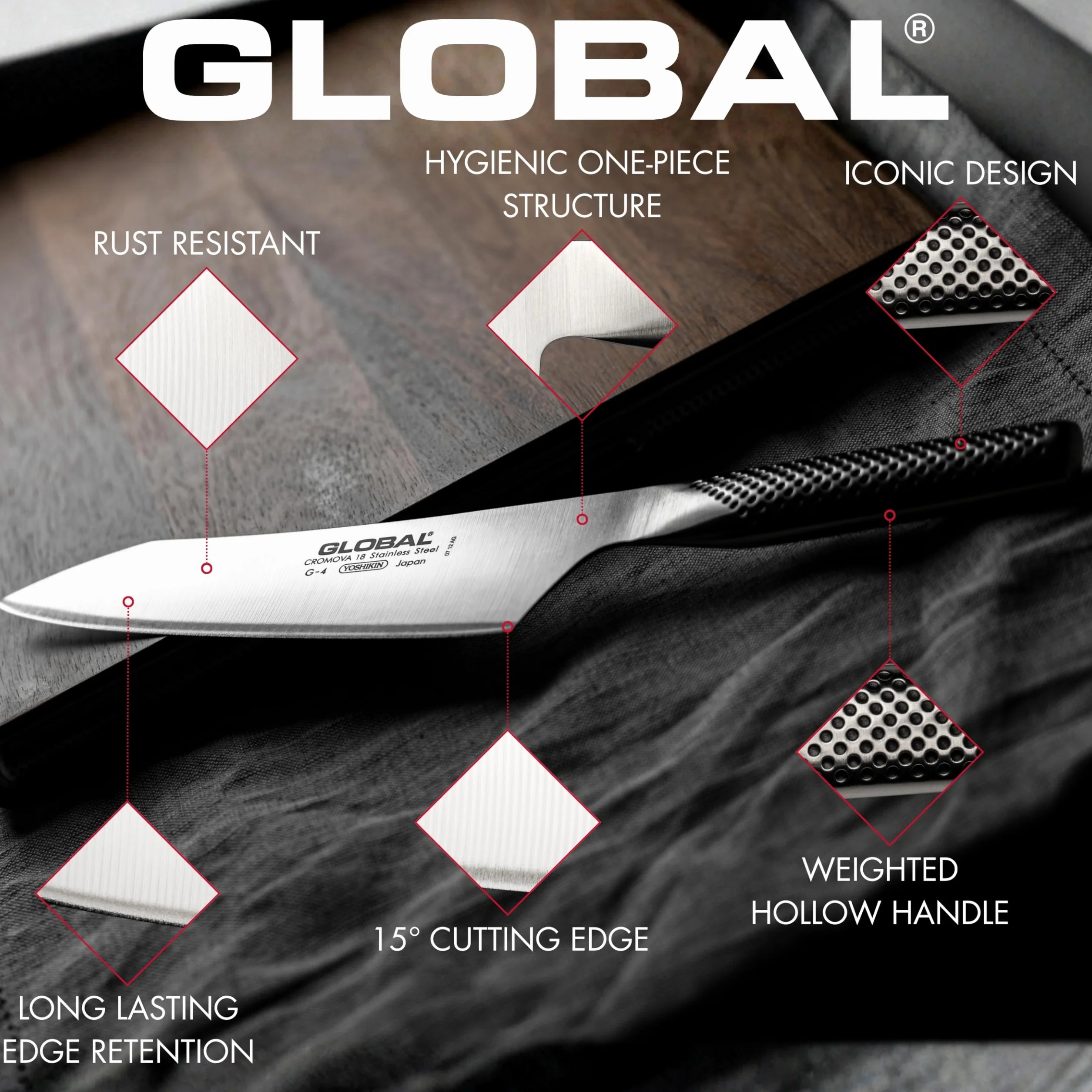 Global Hackmesser G-12 16 cm