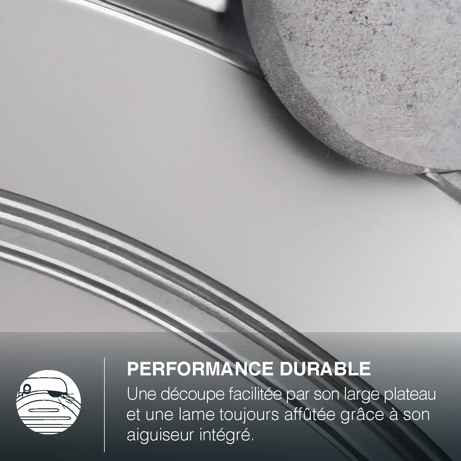 H.Koenig MSX254 Trancheuse électrique à jambon lame italienne 25 cm épaisseur 0-12 mm 282 rpm