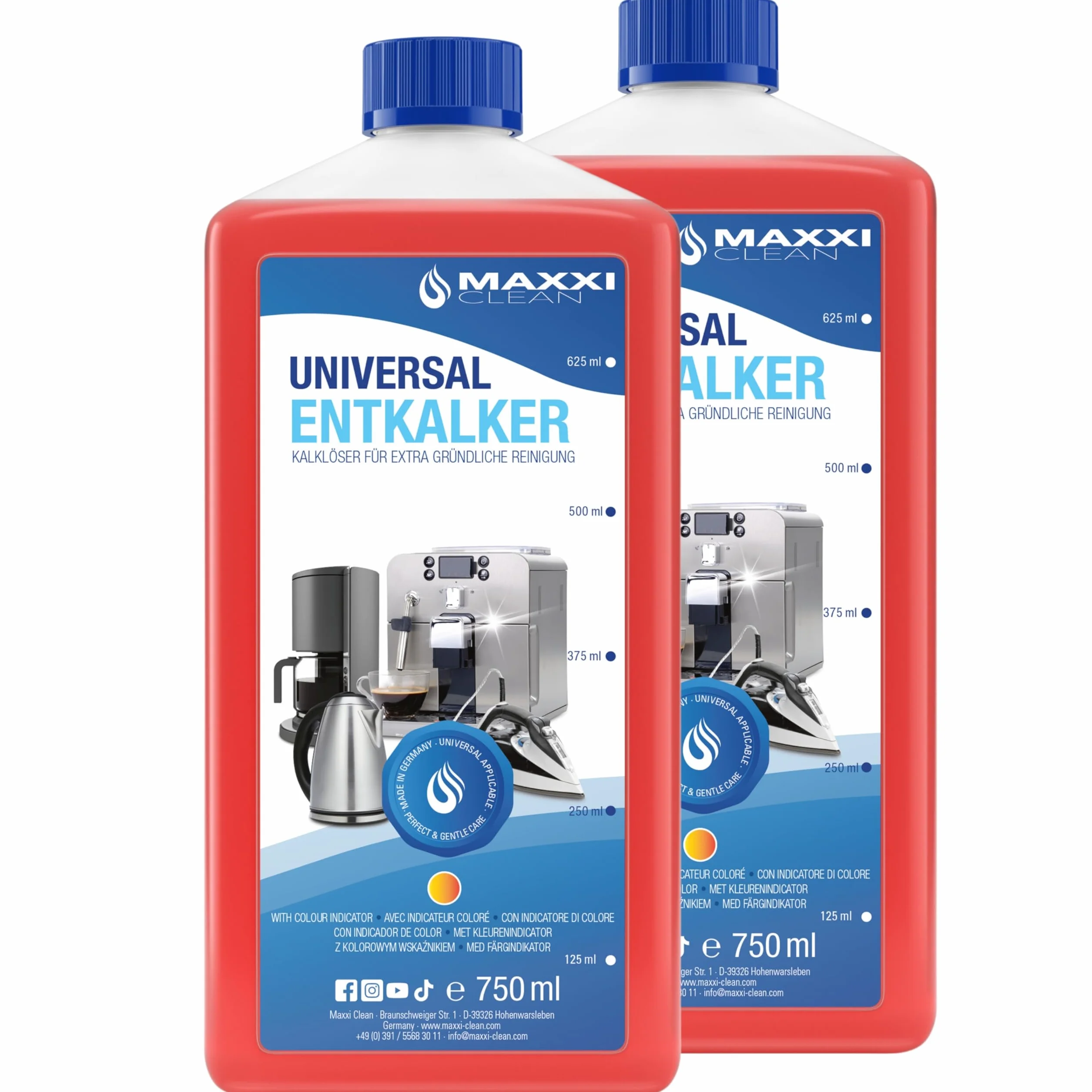 Maxxi Clean Détartrant universel pour machines à café 2x 750 ml