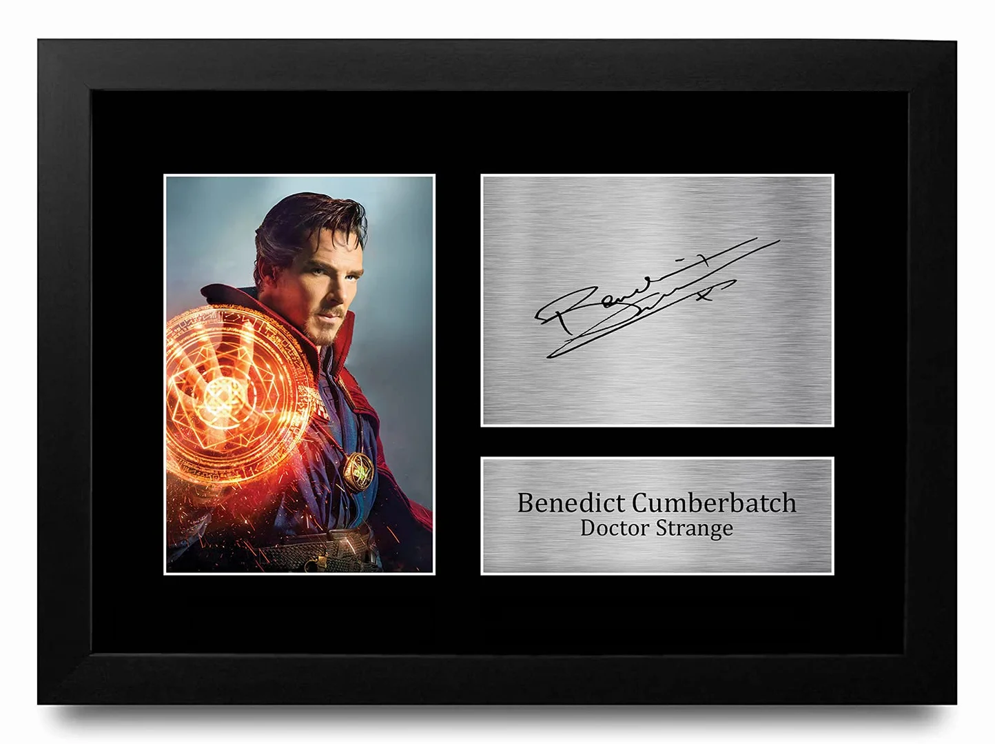 Benedict Cumberbatch Avengers Doctor Strange Autographe Photo A4 Encadré Cadeaux