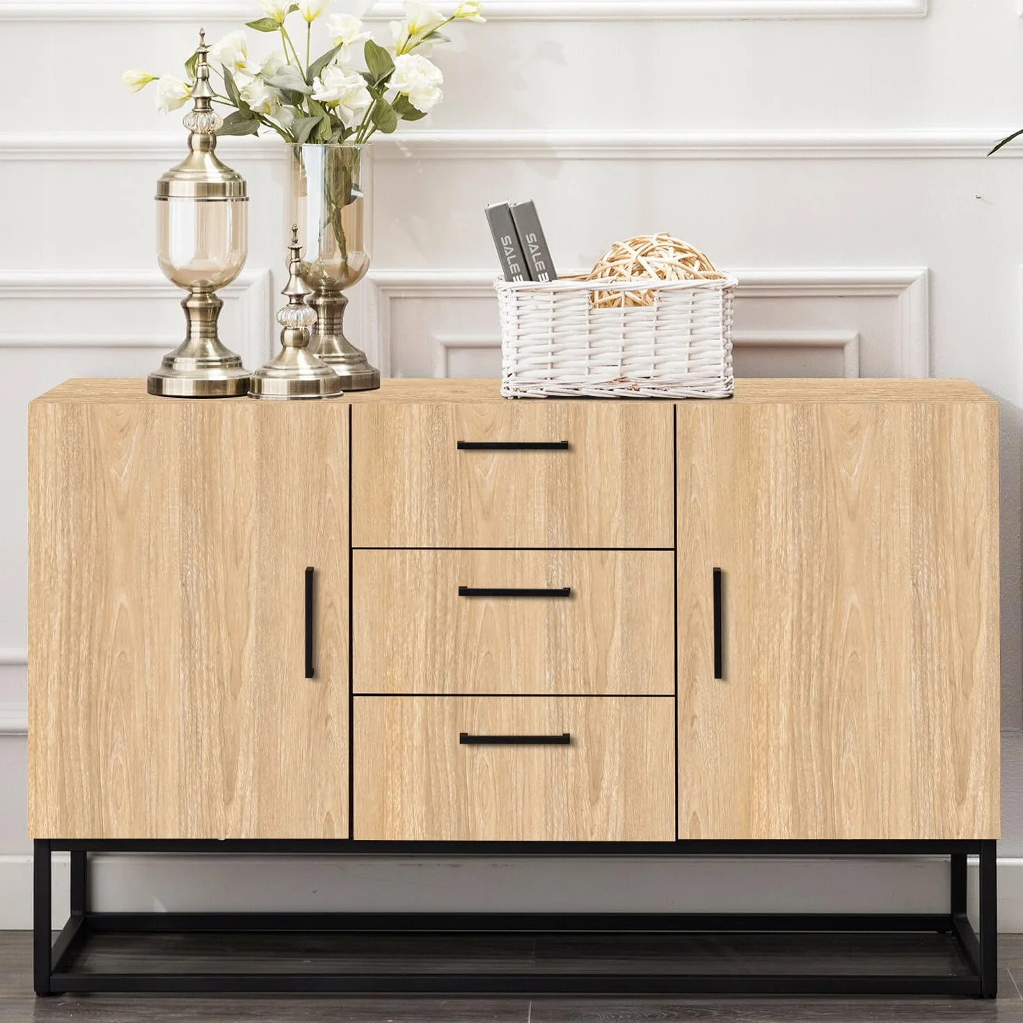 Arthome Papier Peint Adhésif Clair Marron Chêne Bois 40cmx3m Naturel Grain rayé Rustique Amovible Imperméable Vinyle