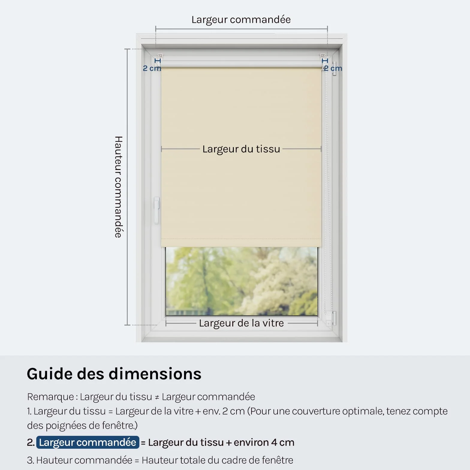 WOLTU Occultant Enrouleur sans Perçage, Rideau Opaque Revêtement Argent, Protection Soleil 70x210 cm Beige