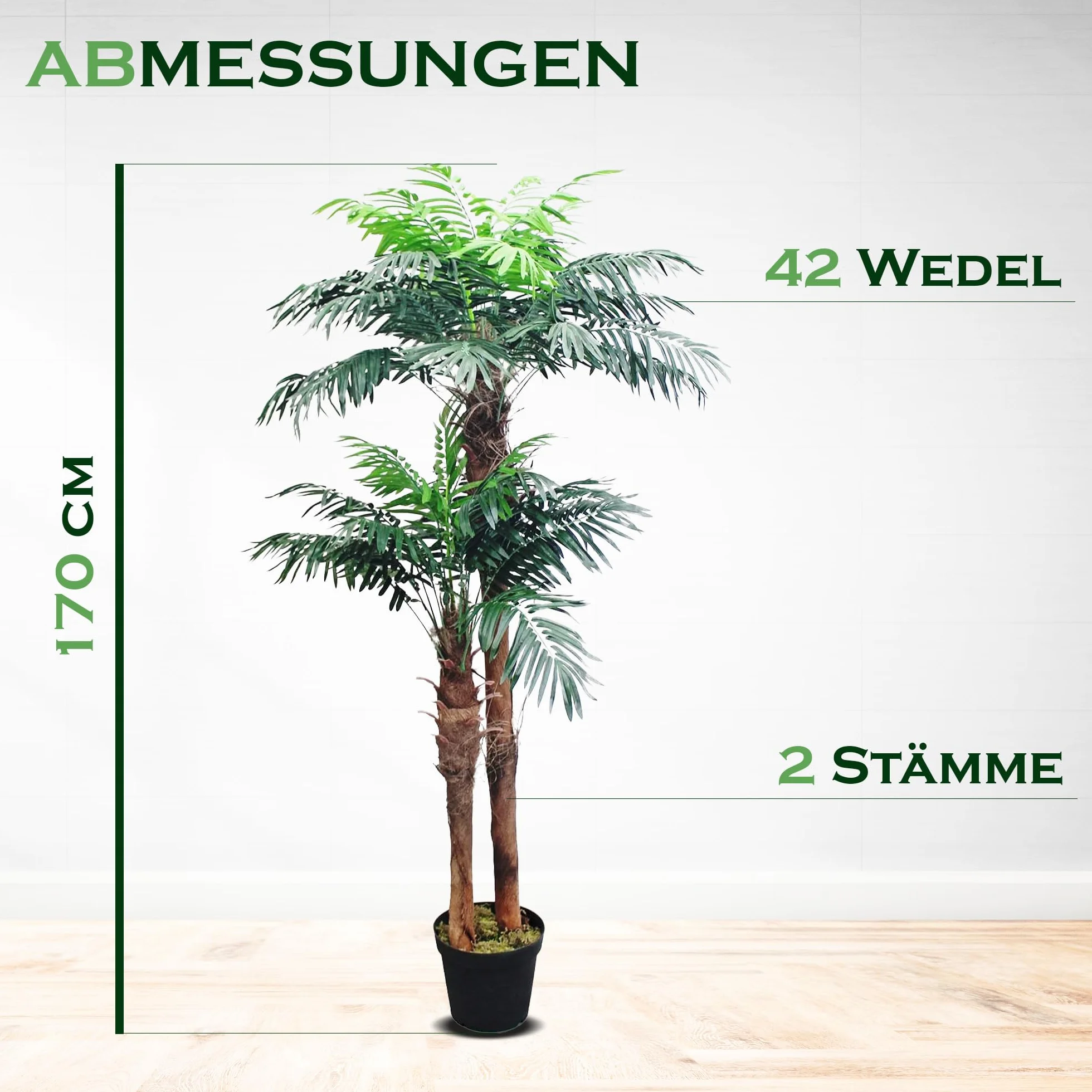Palmier Artificiel 170 cm Decovego Plante Artificielle Arbre