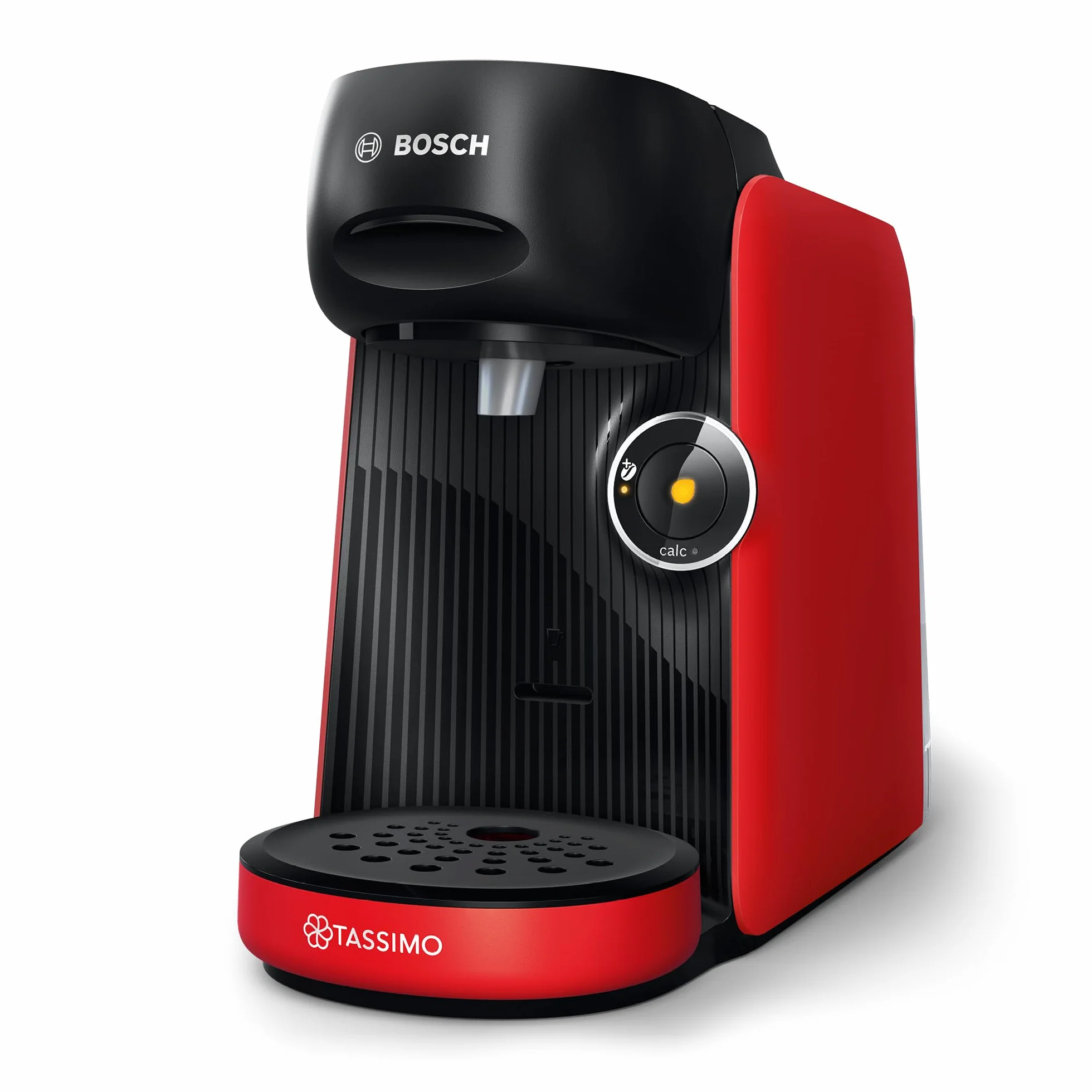 Bosch Tassimo Finesse TAS163E Machine à café multi-boissons, 70 boissons chaudes, IntensityBoost, cafétière à dosettes, rouge