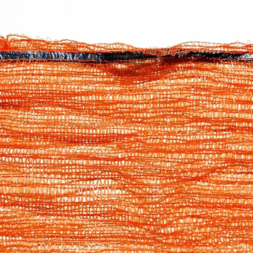 Filets Orange 50 cm x 78 cm 30 kg avec Cordon de Serrage Mailles Raschel